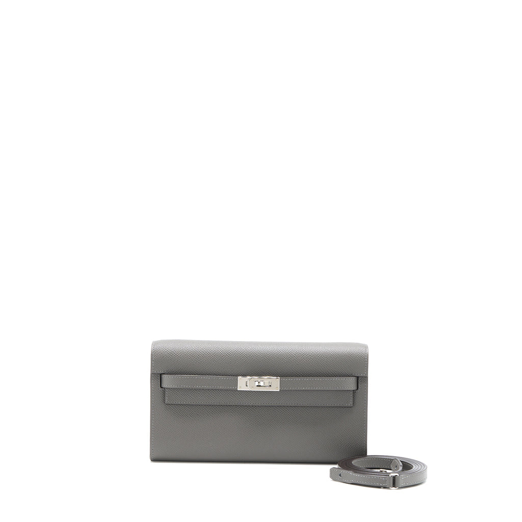 HERMES KELLY TO GO EPSOM GRIS MEYER SHW