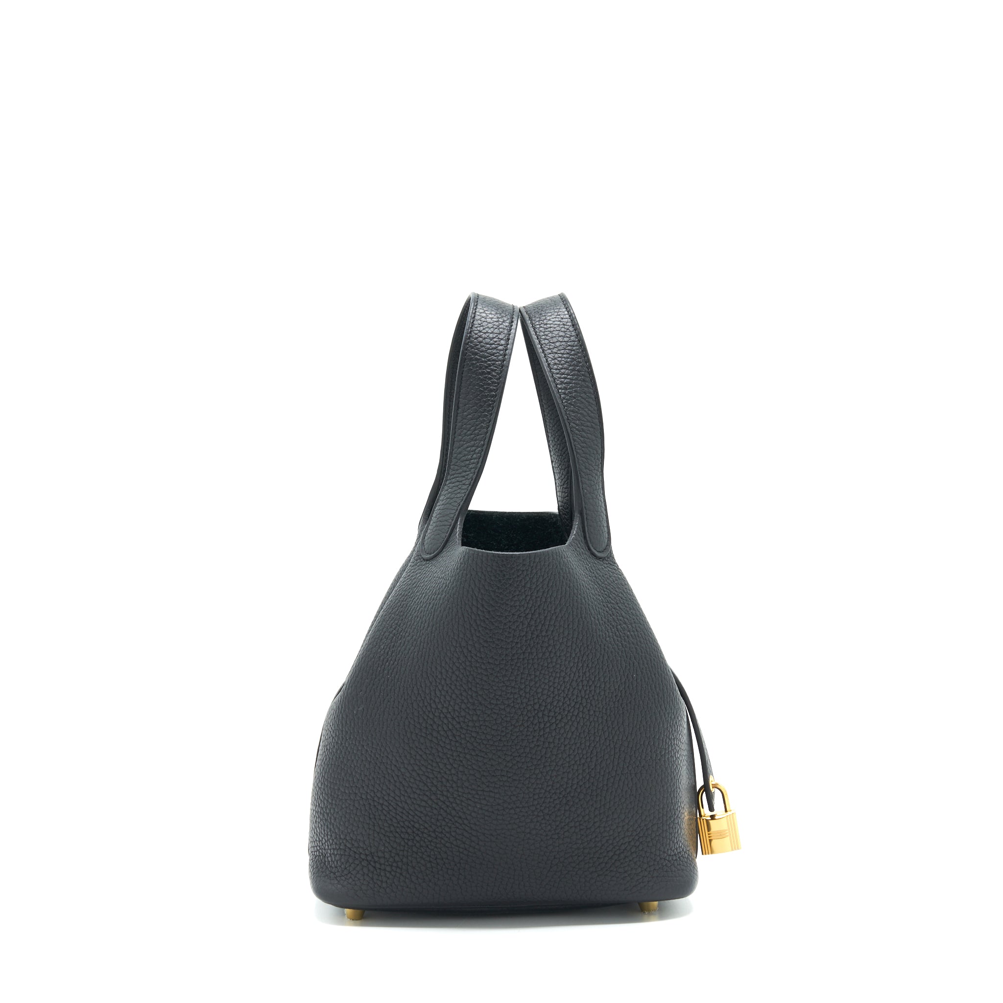 HERMES PICOTIN 18 LOCK BAG BLACK GHW