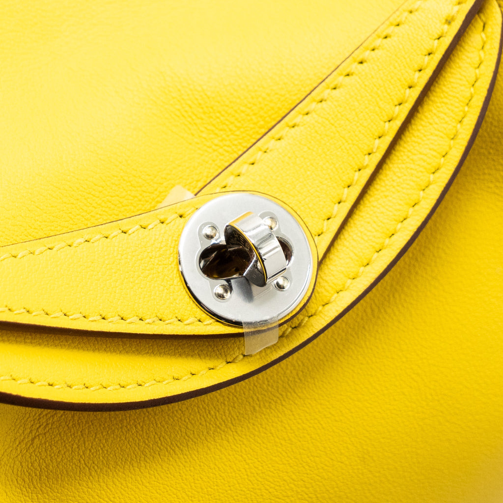 HERMES MINI LINDY SWIFT JAUNE DE NAPLES SHW