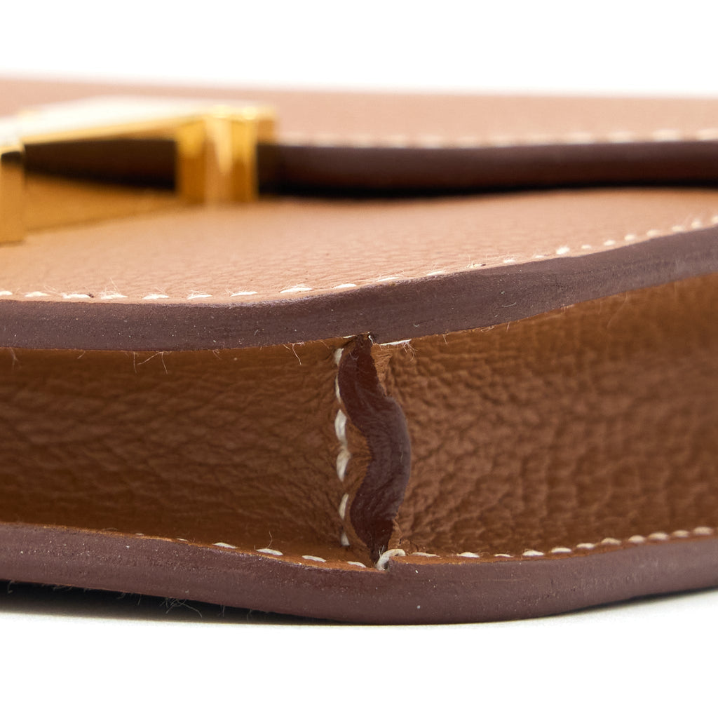 HERMES CONSTANCE SLIM EVERCOLOR GOLD GHW