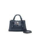 BOTTEGA VENETA MINI ROMA BLUE CALFSKIN BAG