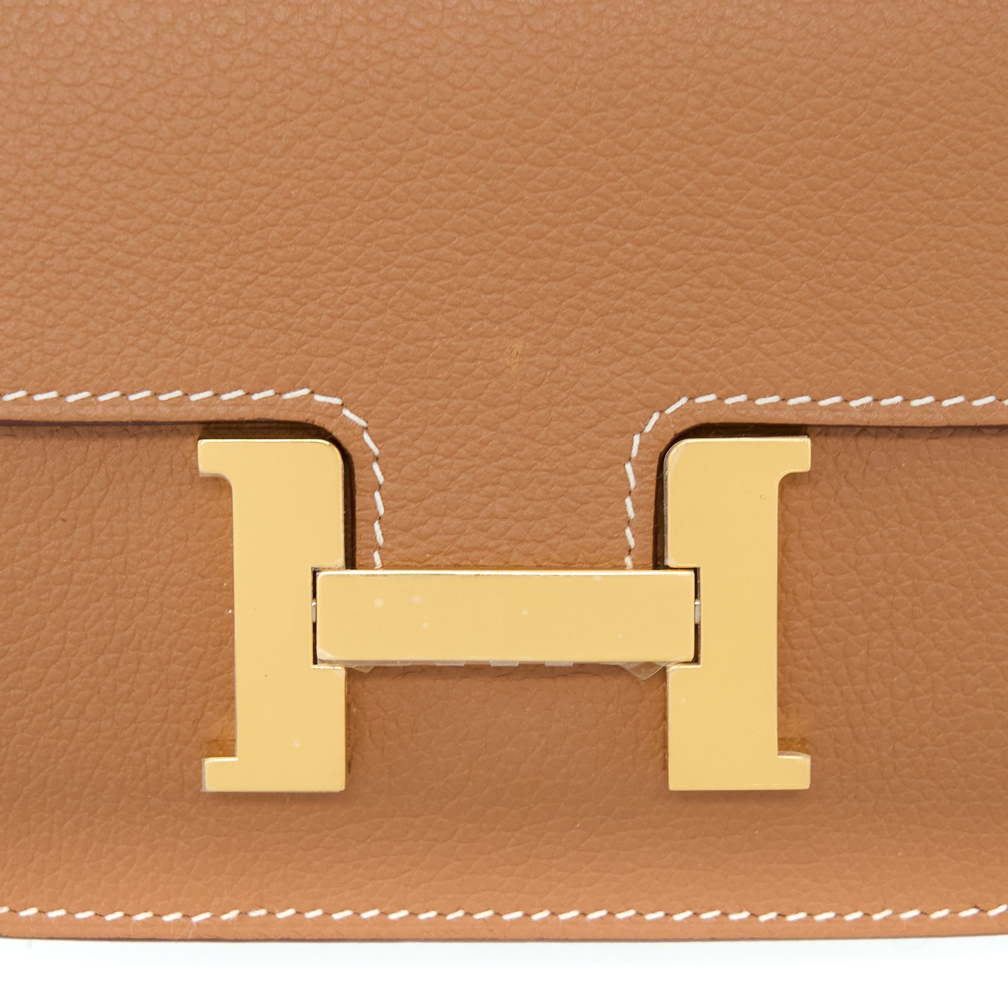 HERMES CONSTANCE SLIM EVERCOLOR GOLD GHW
