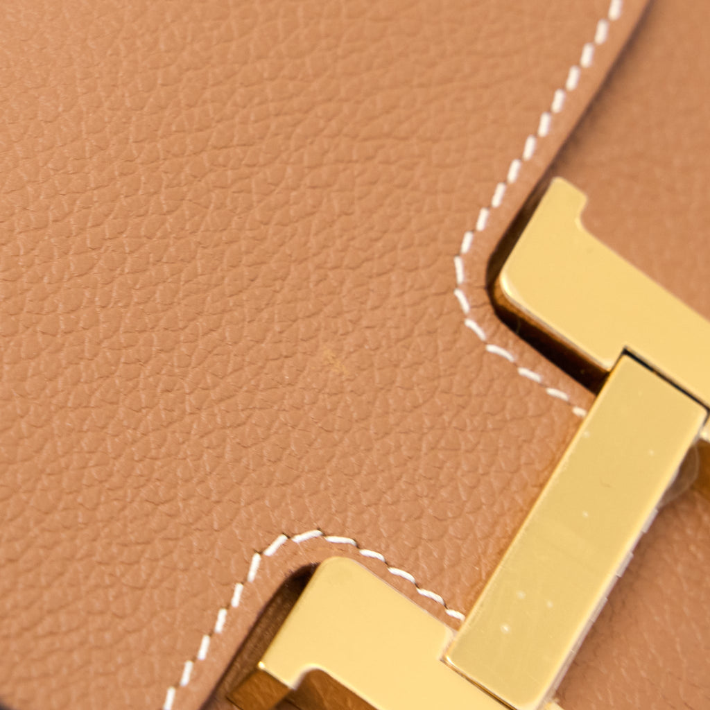 HERMES CONSTANCE SLIM EVERCOLOR GOLD GHW