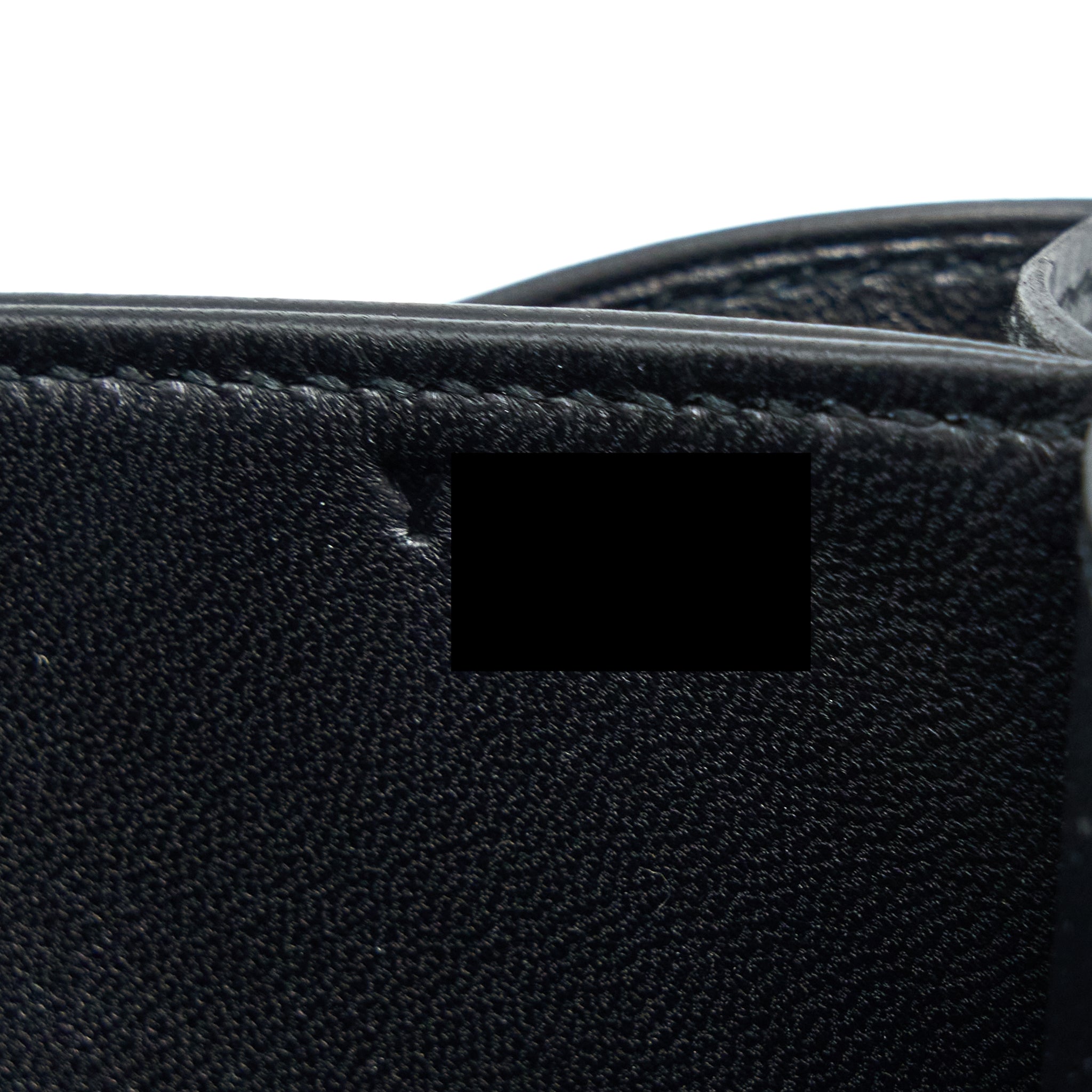 HERMES MINI CONSTANCE MAT ALLIGATOR MISSISSIPPIANS BLACK WITH LIZARD BUCKLE SHW