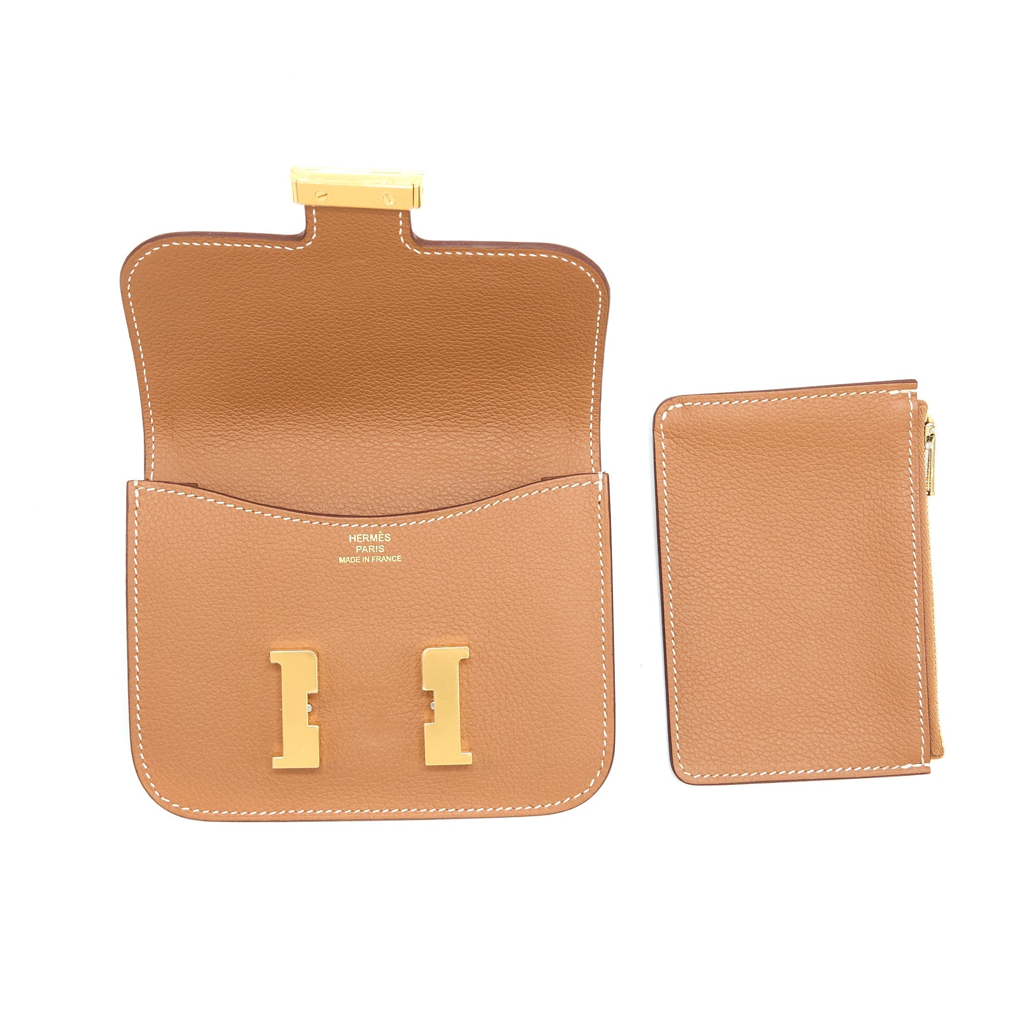 HERMES CONSTANCE SLIM EVERCOLOR GOLD GHW