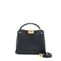 FENDI SMALL PEEKABOO ICONIC BAG CALFSKIN BLACK GHW