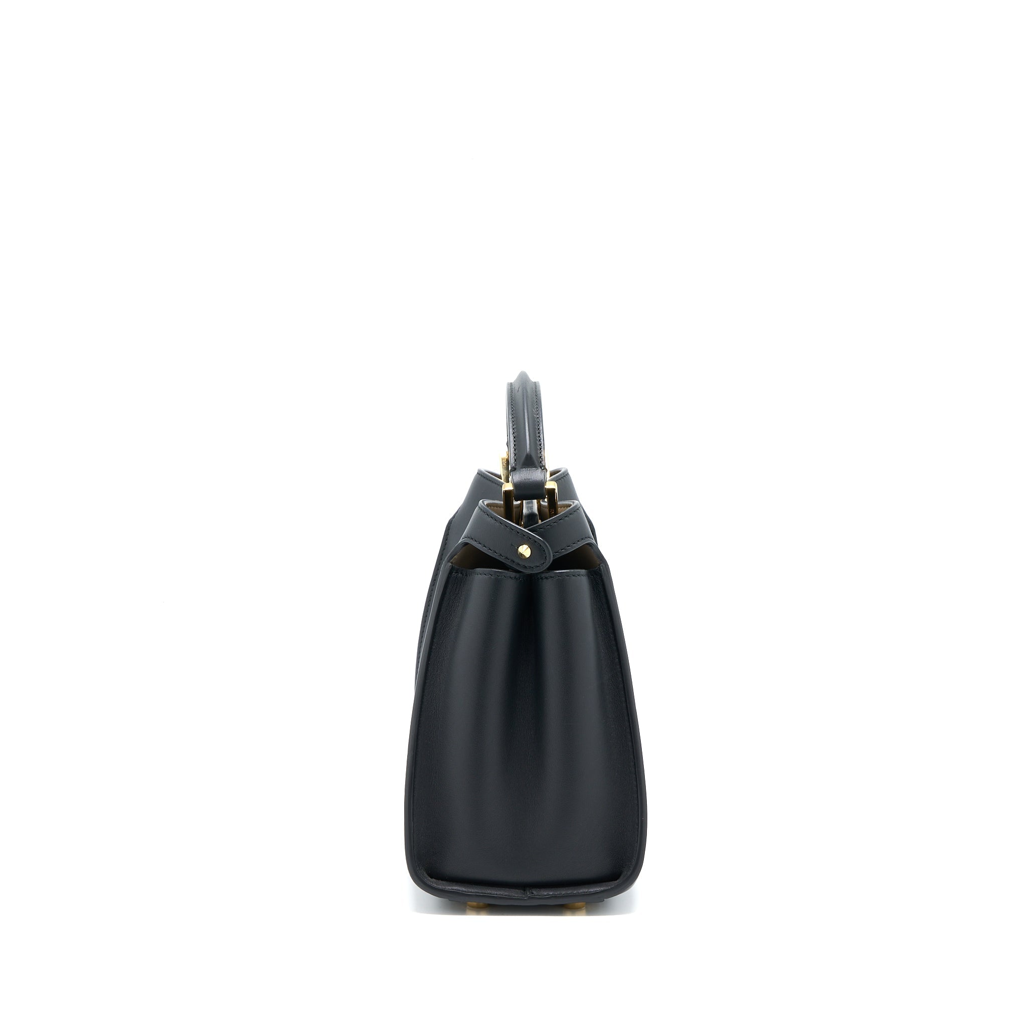 FENDI SMALL PEEKABOO ICONIC BAG CALFSKIN BLACK GHW