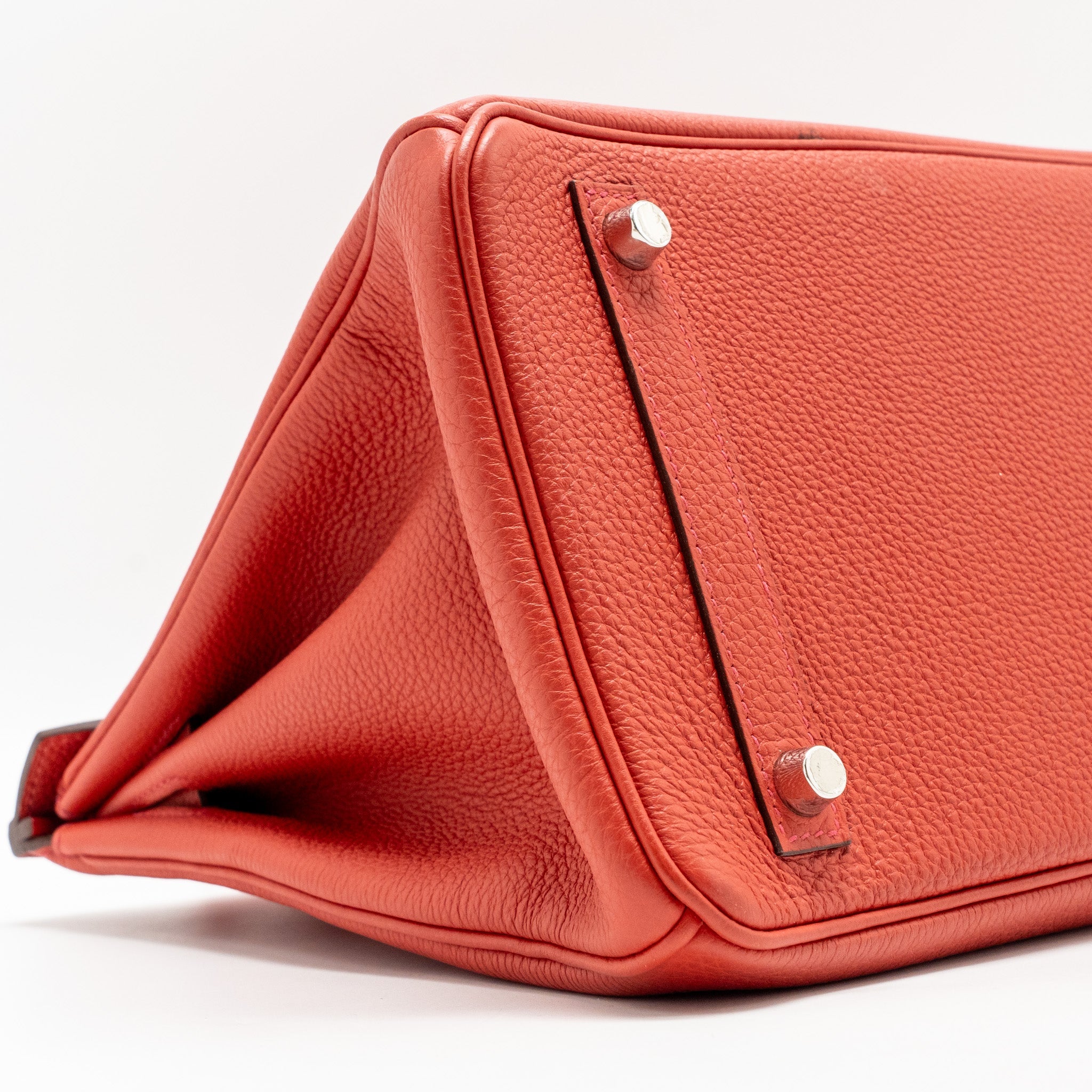 HERMES BIRKIN 30 TOGO ROUGE PIVOINE SHW