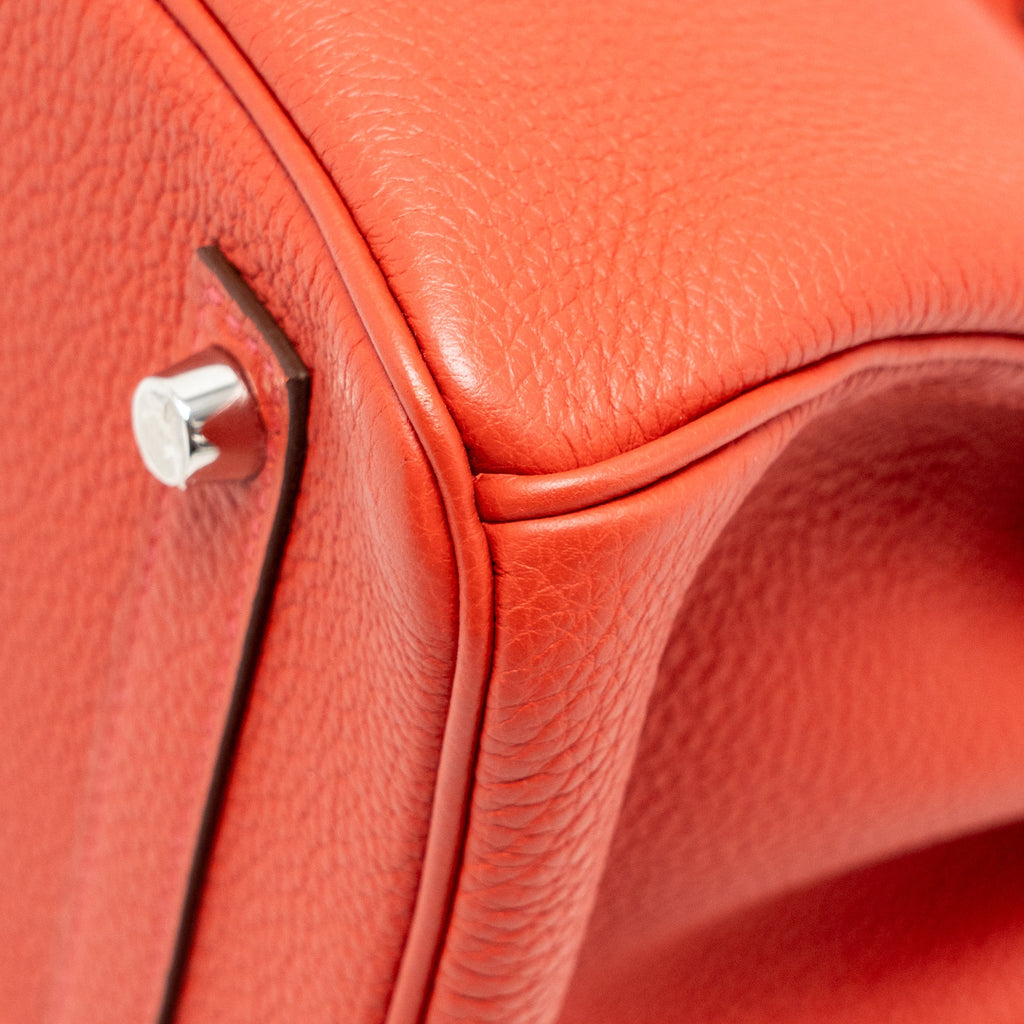 HERMES BIRKIN 30 TOGO ROUGE PIVOINE SHW