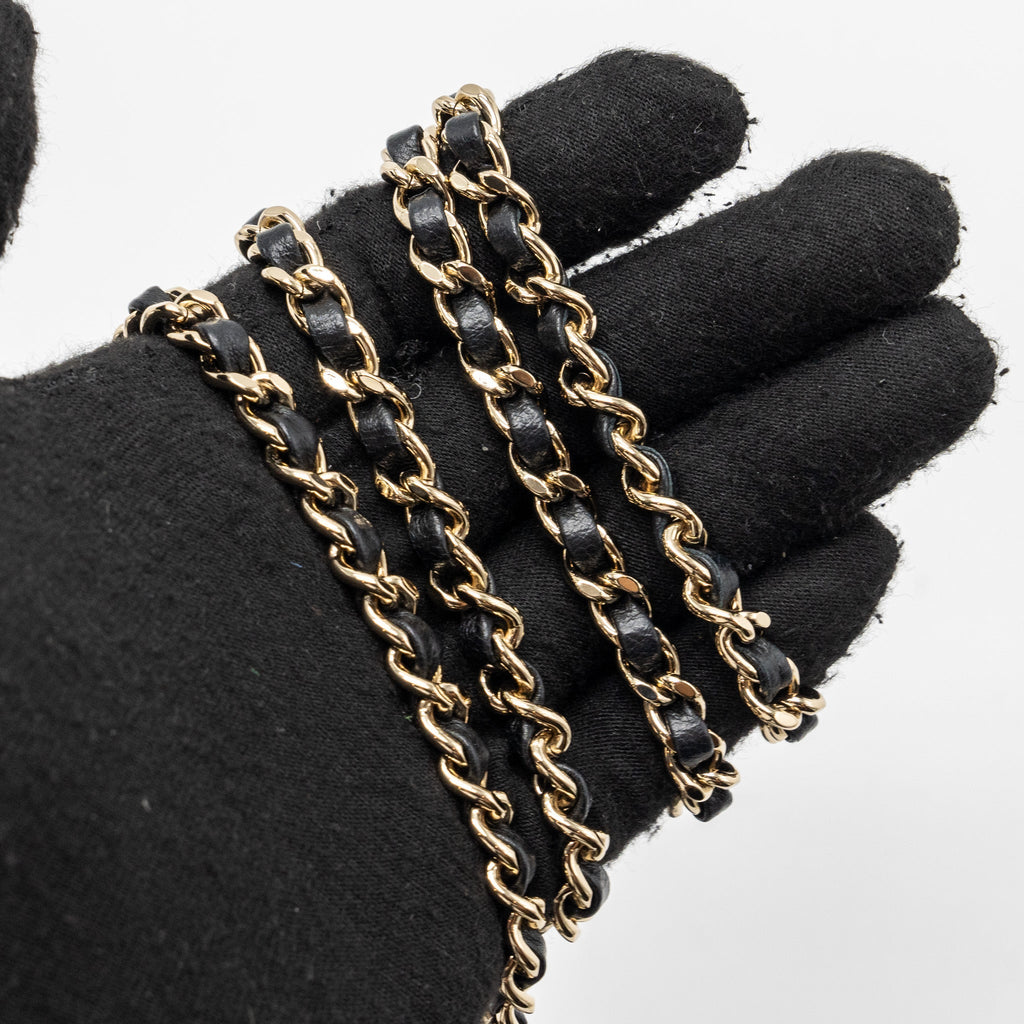 CHANEL TOP HANDLE MINI RECTANGULAR LAMBSKIN BLACK LGHW(MICROCHIP)