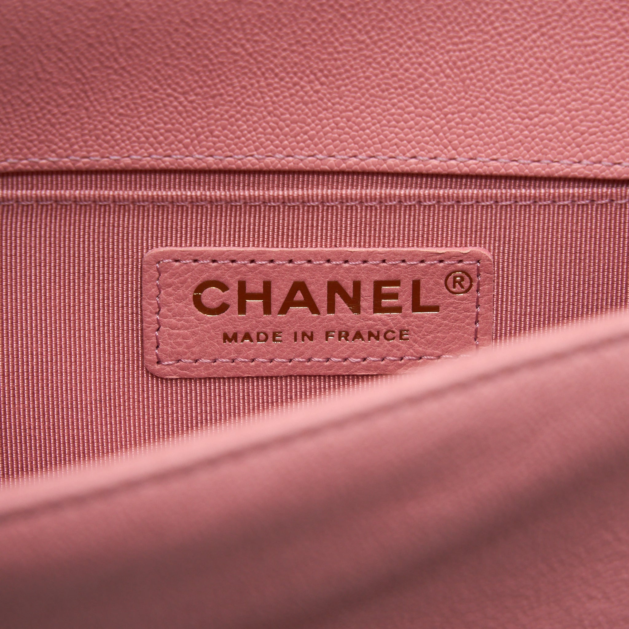 CHANEL SMALL BOY CAVIAR LIGHT PINK LGHW