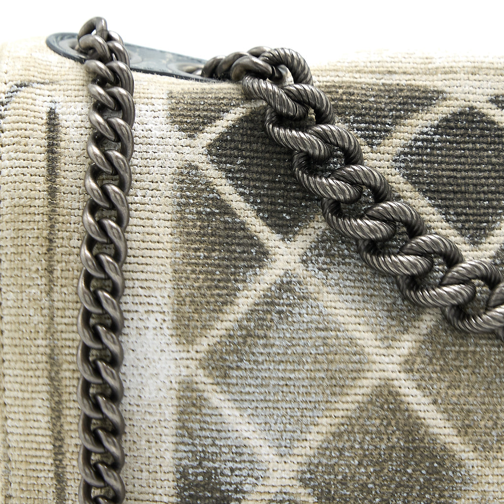 CHANEL GRAFFITI BAG FABRIC MULTICOLOUR RUTHENIUM SHW