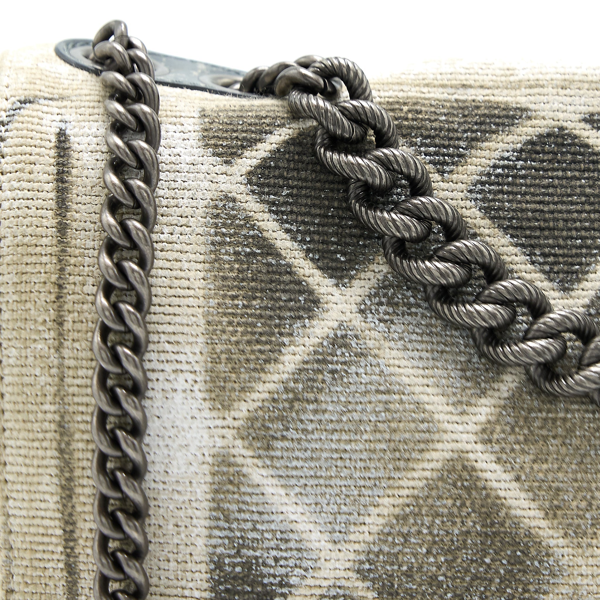 CHANEL GRAFFITI BAG FABRIC MULTICOLOUR RUTHENIUM SHW