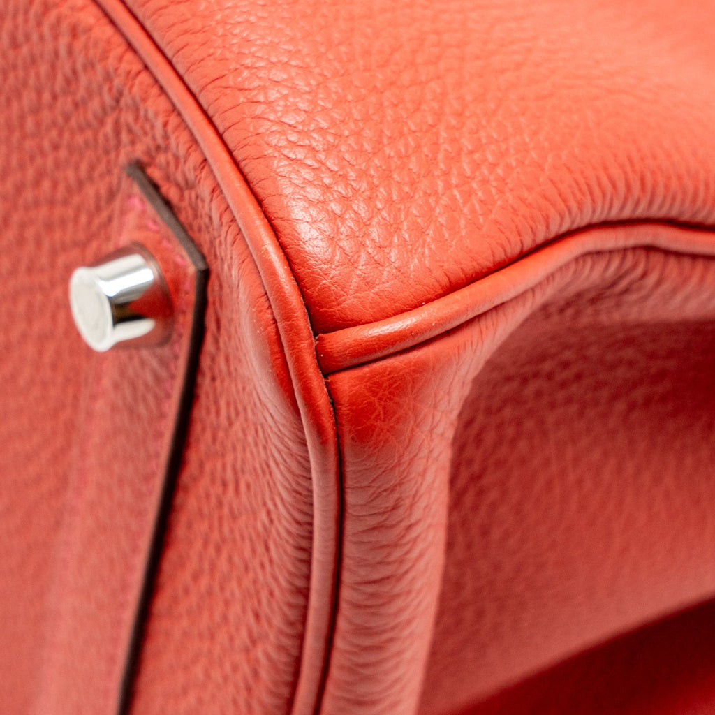 HERMES BIRKIN 30 TOGO ROUGE PIVOINE SHW