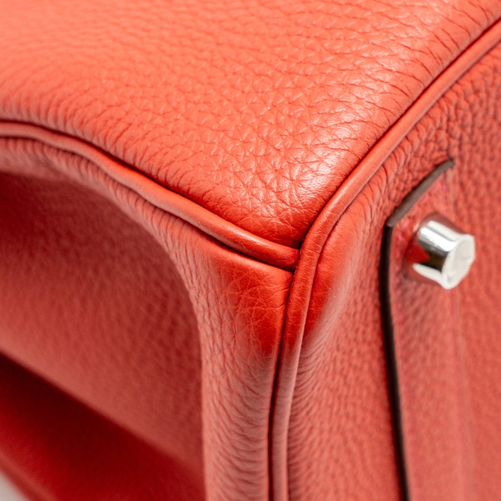 HERMES BIRKIN 30 TOGO ROUGE PIVOINE SHW