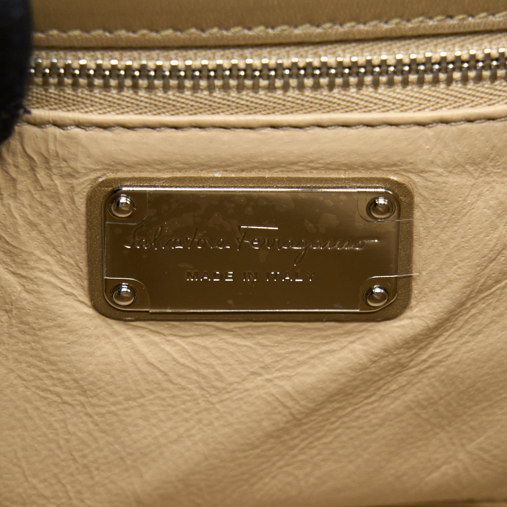 SALVATORE FERRAGAMO VINTAGE CROSSBODY BAG GREY SHW