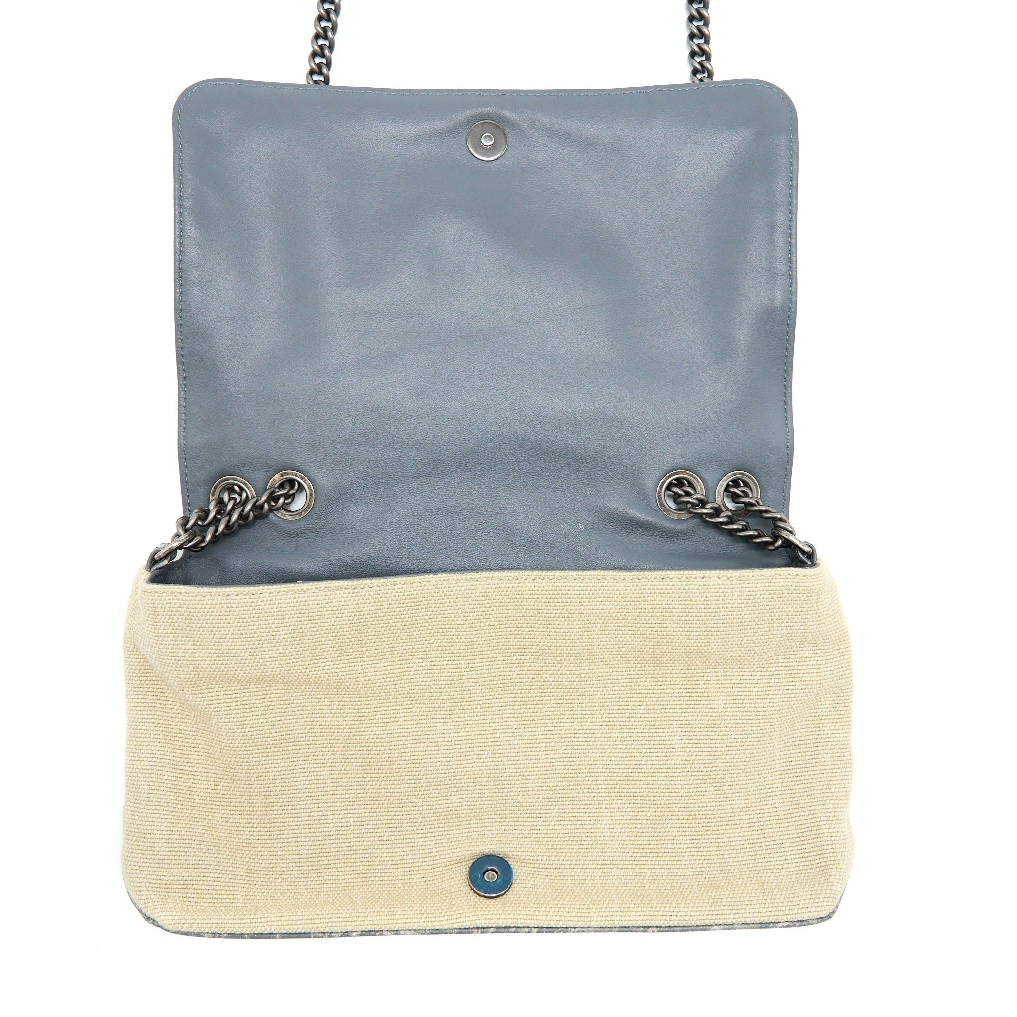 CHANEL GRAFFITI BAG FABRIC MULTICOLOUR RUTHENIUM SHW