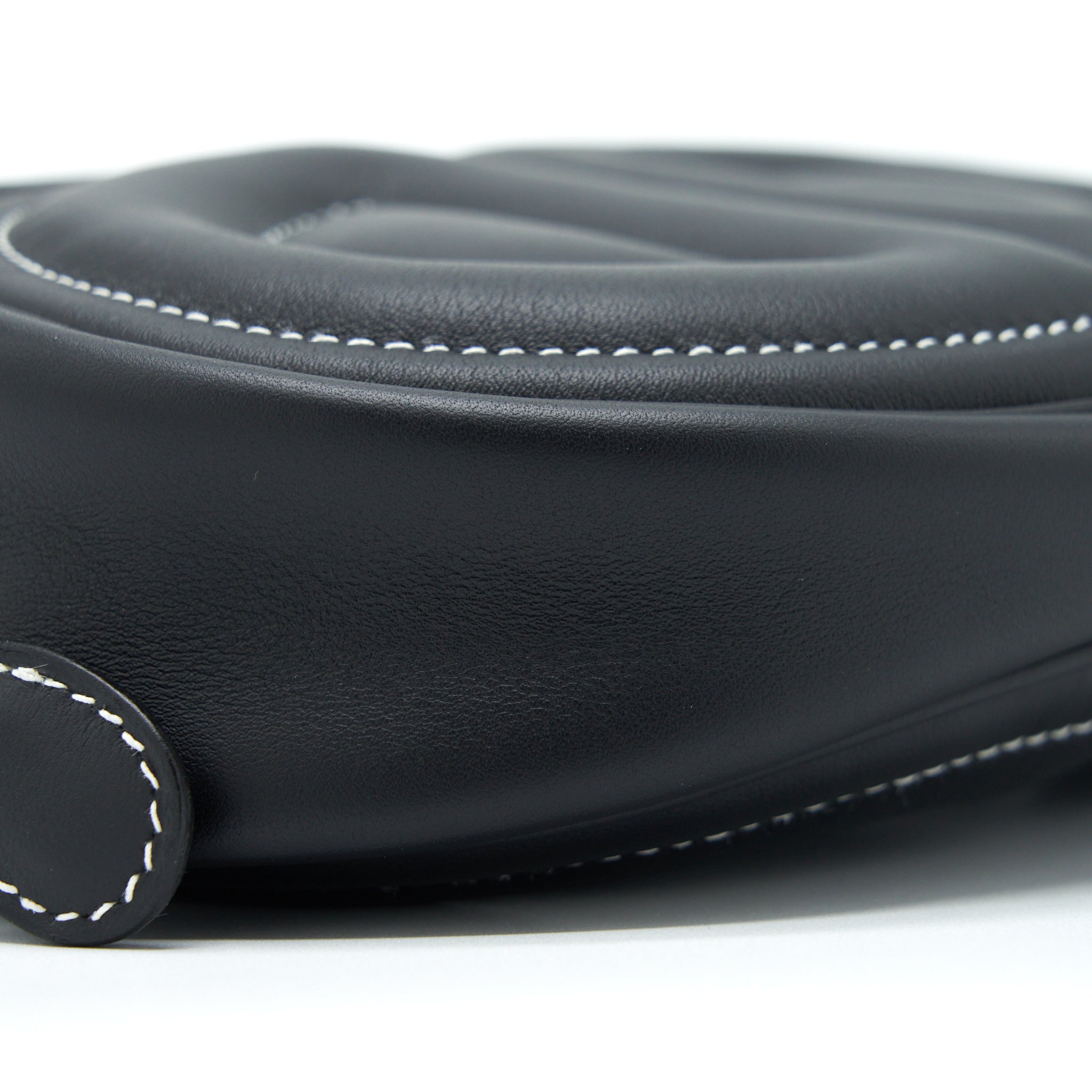 HERMES IN THE LOOP BELT BAG SWIFT BLACK/ BLUE SAPHIR SHW