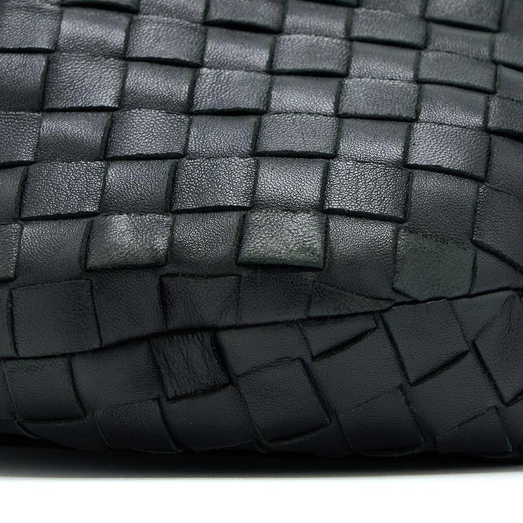 BOTTEGA VENETA JODIE LAMBSKIN BLACK SHW
