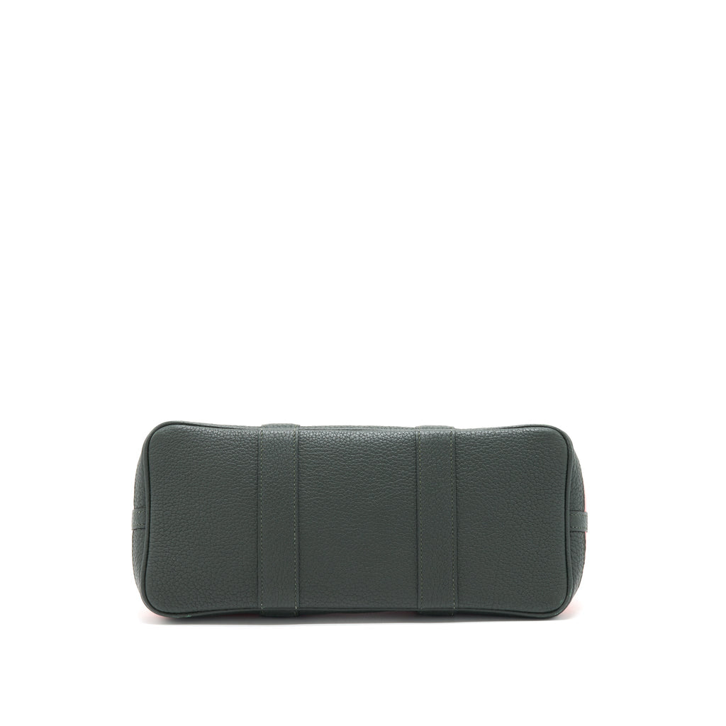 HERMES GARDEN PARTY 30 AZALEA PINK/ DARK GREEN