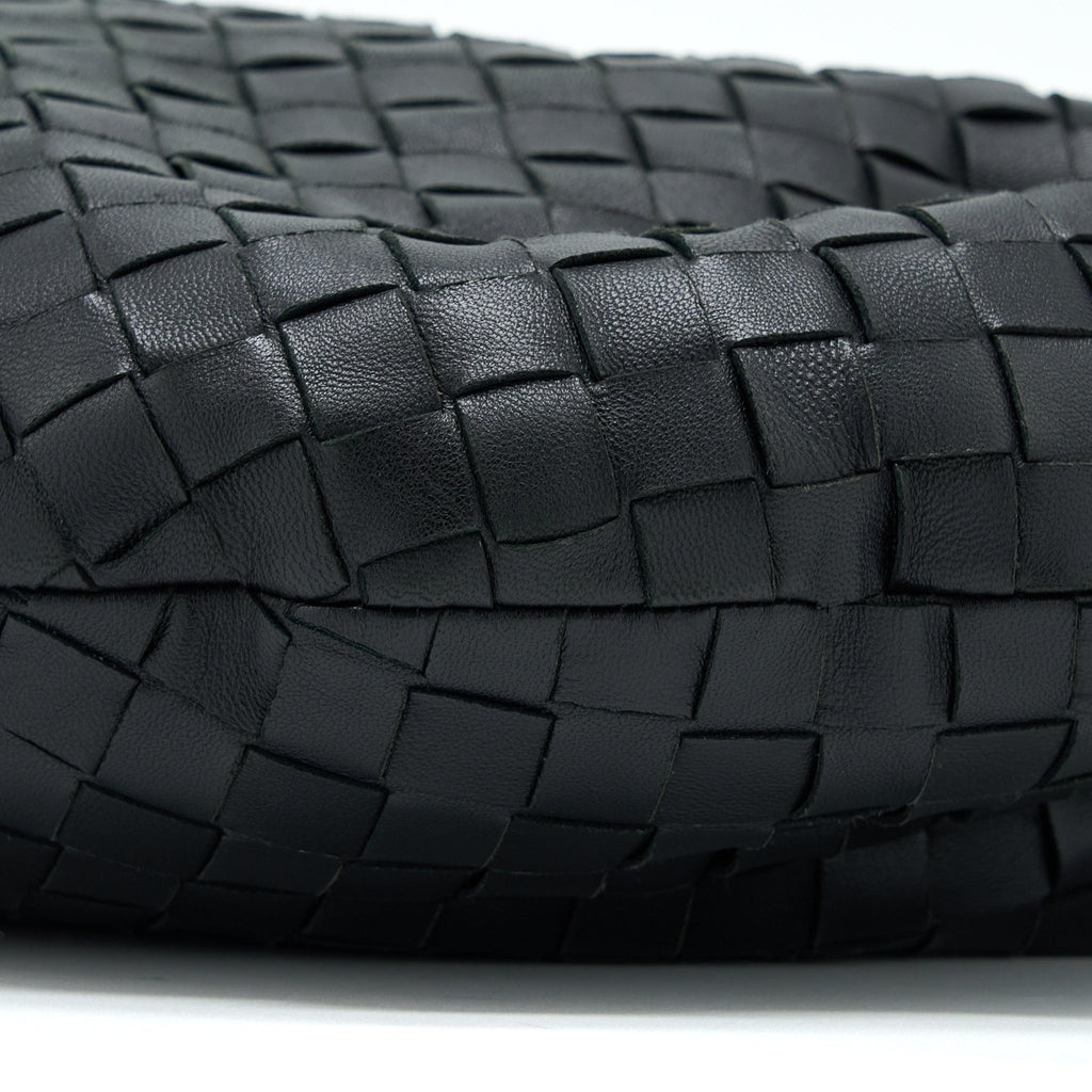 BOTTEGA VENETA JODIE LAMBSKIN BLACK SHW