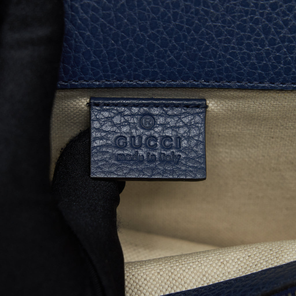GUCCI SMALL DIONYSUS SHOULDER BAG NAVY SHW