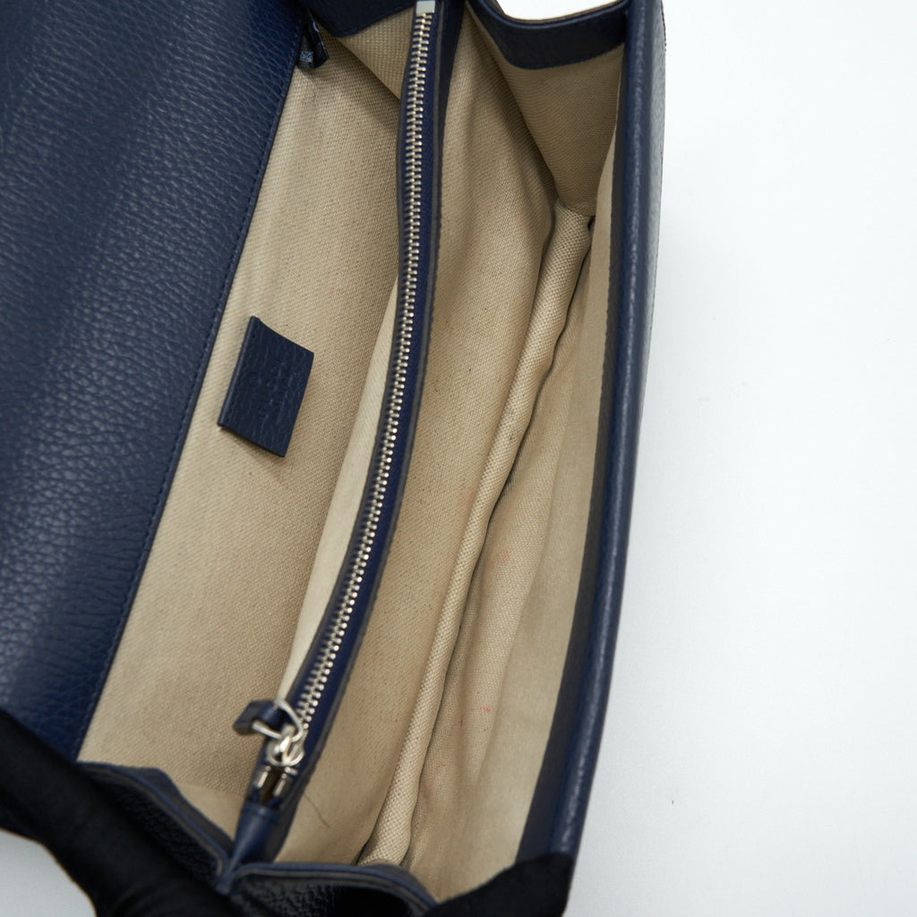 GUCCI SMALL DIONYSUS SHOULDER BAG NAVY SHW