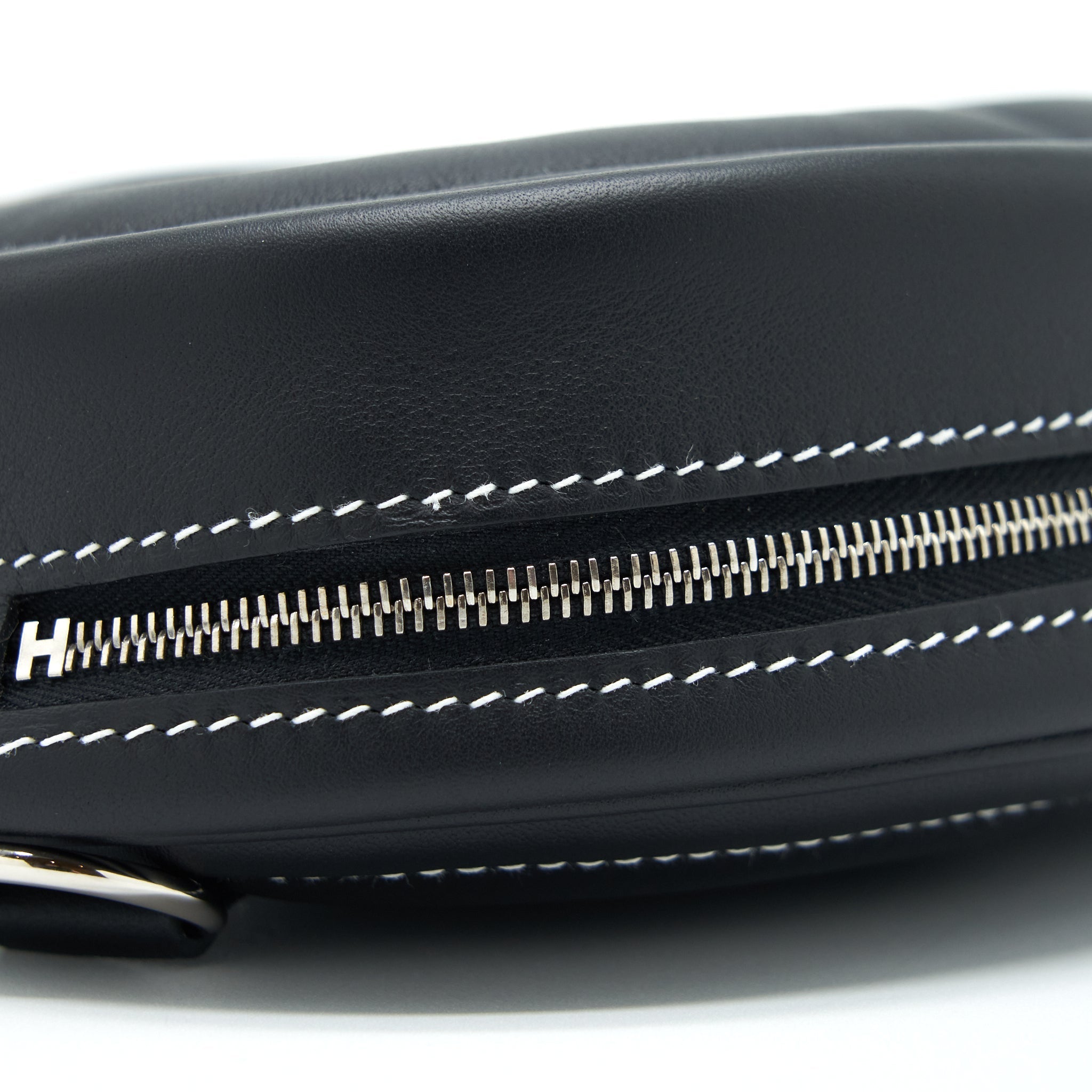 HERMES IN THE LOOP BELT BAG SWIFT BLACK/ BLUE SAPHIR SHW