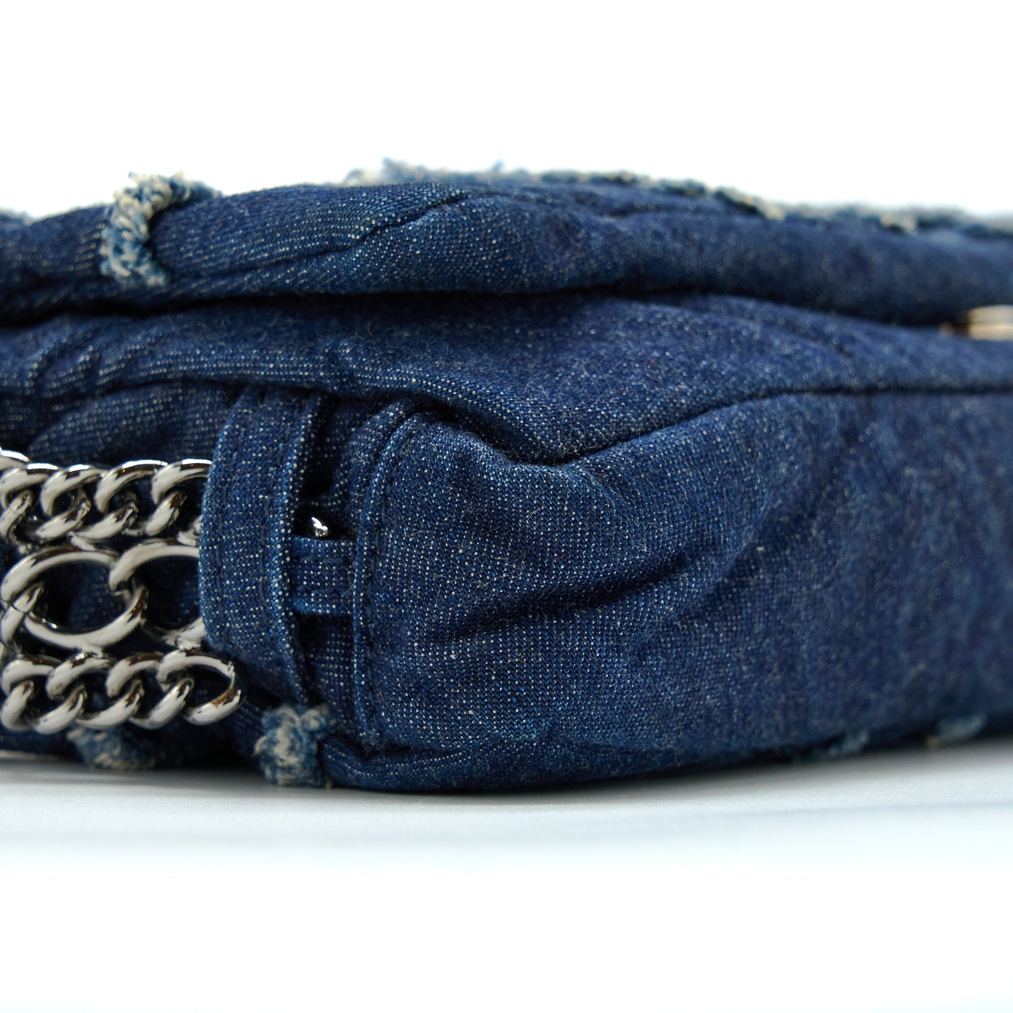 CHANEL SMALL DENIM SHOULDER BAG SHW