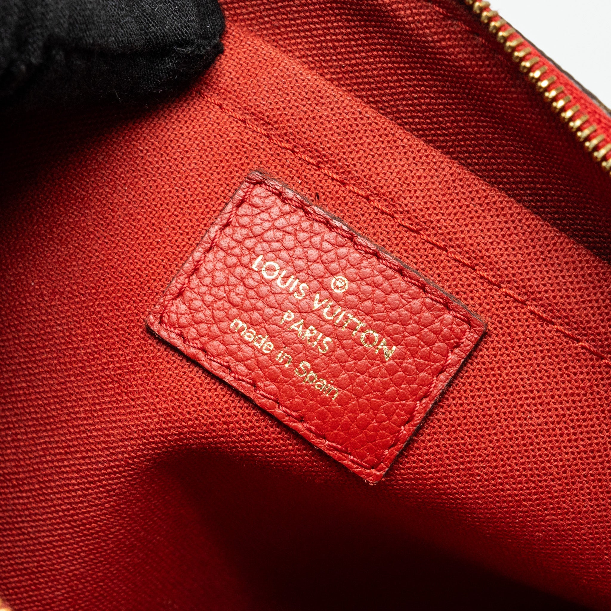 LOUIS VUITTON PALLAS CLUTCH MONOGRAM 2 WAY SHOULDER BAG MONOGRAM CANVAS/LEATHER CERISE GHW