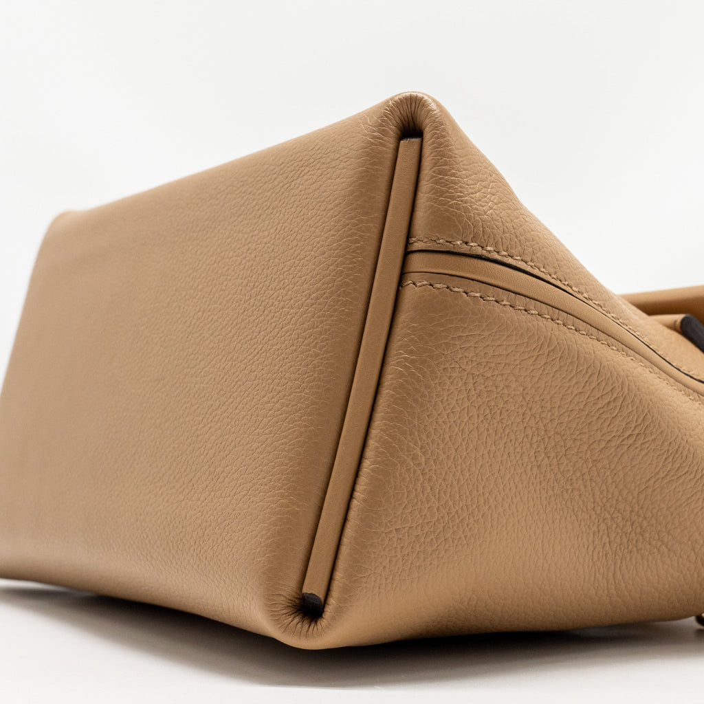 HERMES MINI 2424 24/24-21 BAG EVERCOLOR/SWIFT CHAI/FAUVE GHW