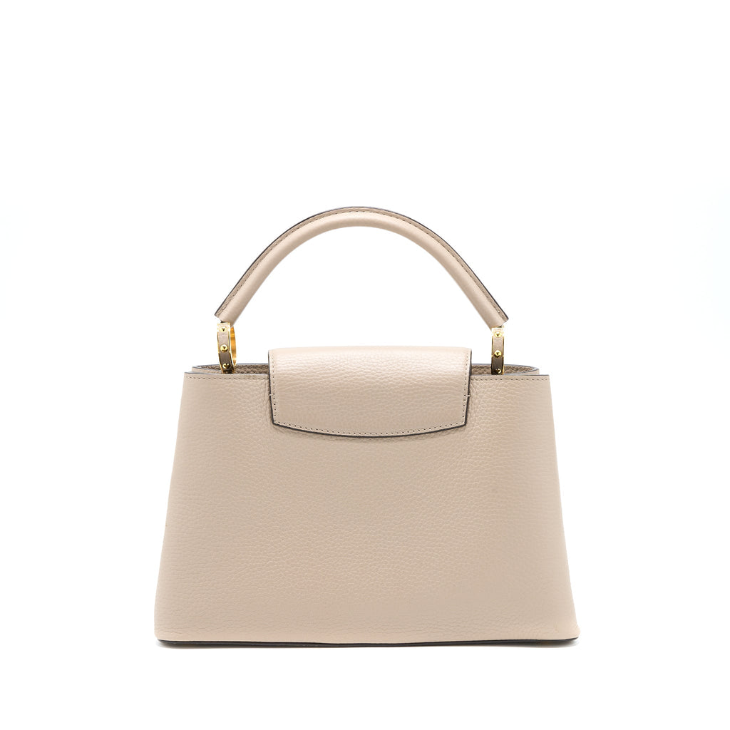 LOUIS VUITTON CAPUCINE MM TAURILLON GALET GHW