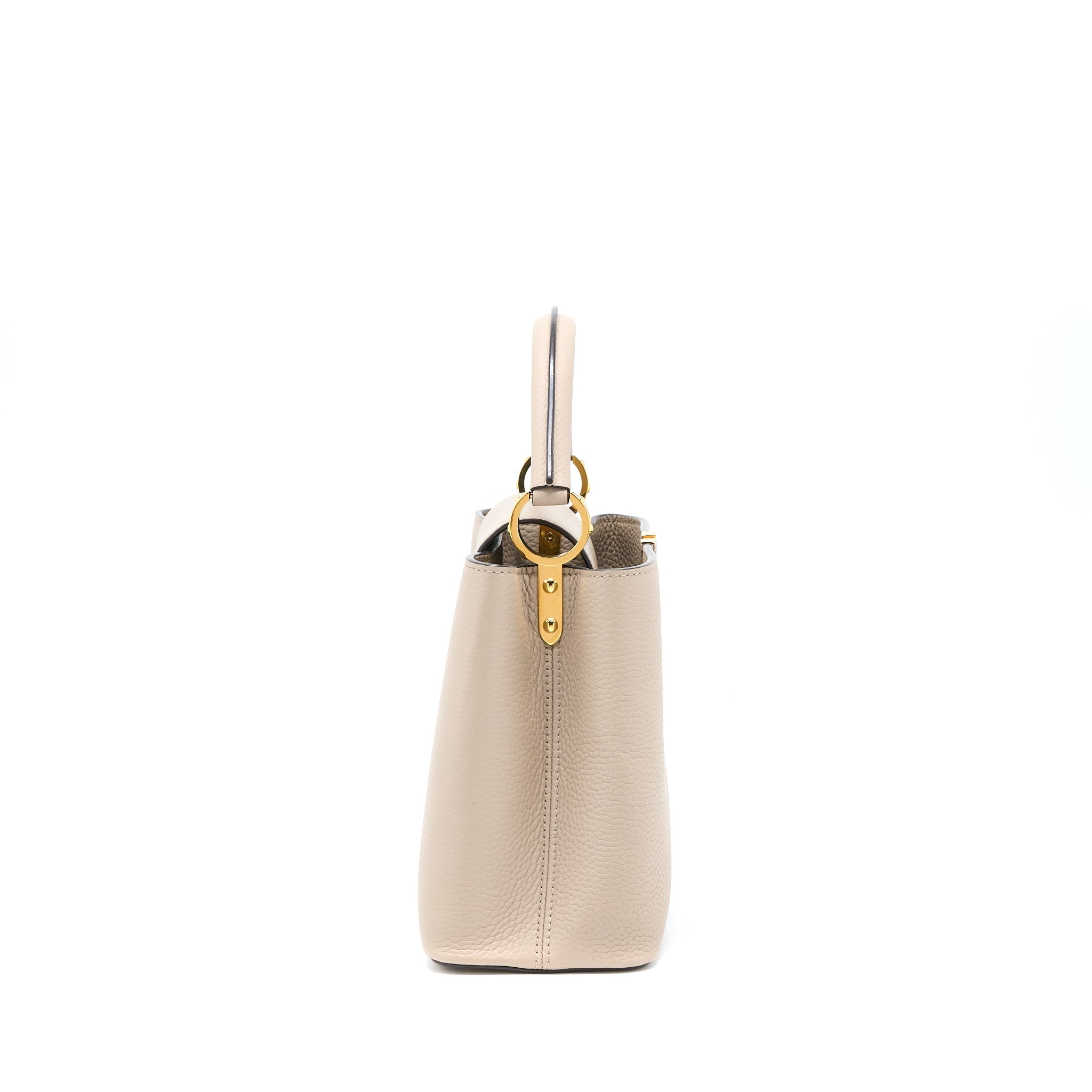 LOUIS VUITTON CAPUCINE MM TAURILLON GALET GHW