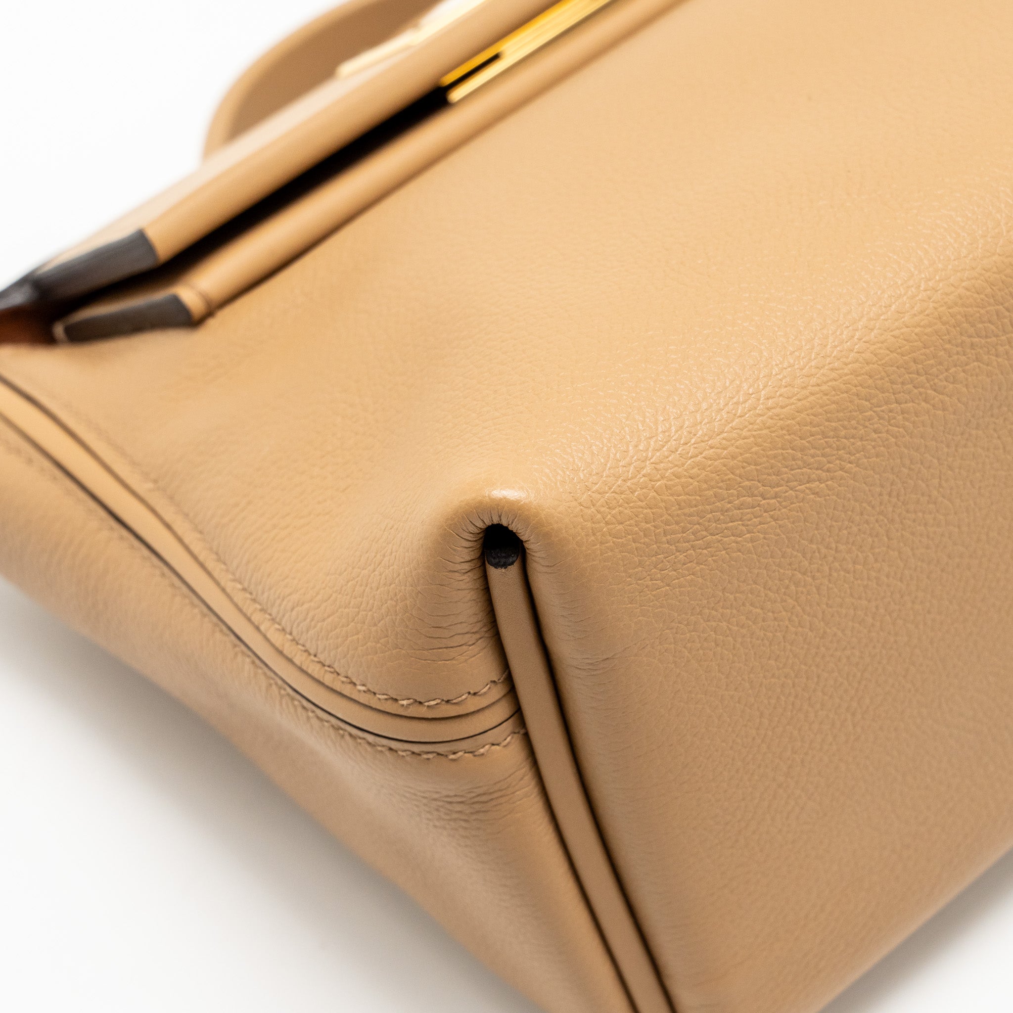 HERMES MINI 2424 24/24-21 BAG EVERCOLOR/SWIFT CHAI/FAUVE GHW