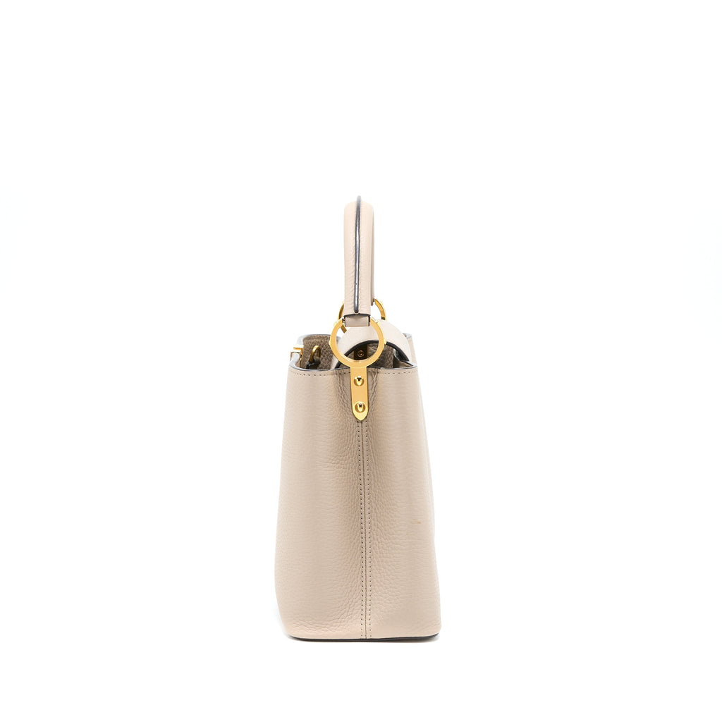 LOUIS VUITTON CAPUCINE MM TAURILLON GALET GHW