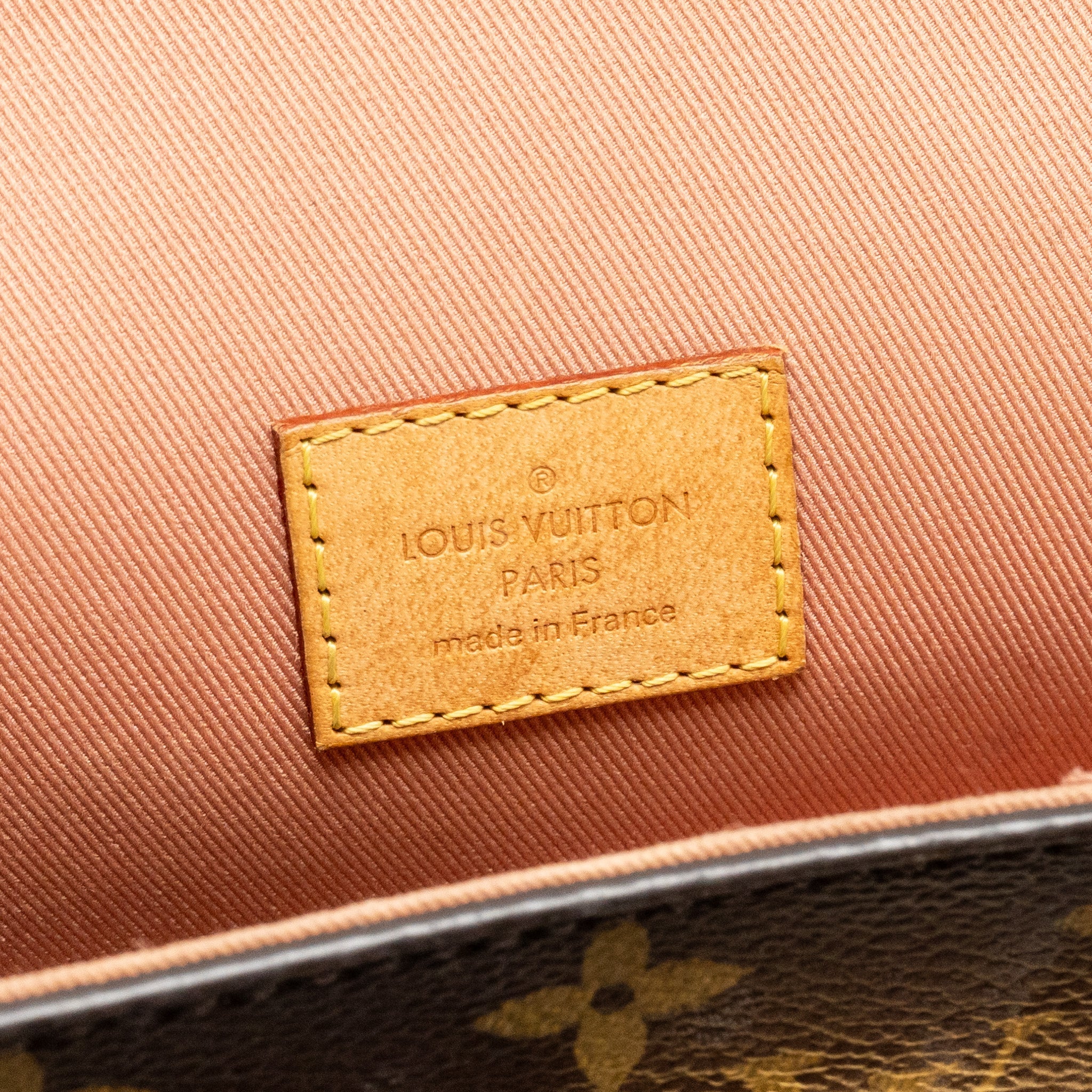 LOUIS VUITTON CLUNY BB MONOGRAM CANVAS WITH PINK STRAP GHW