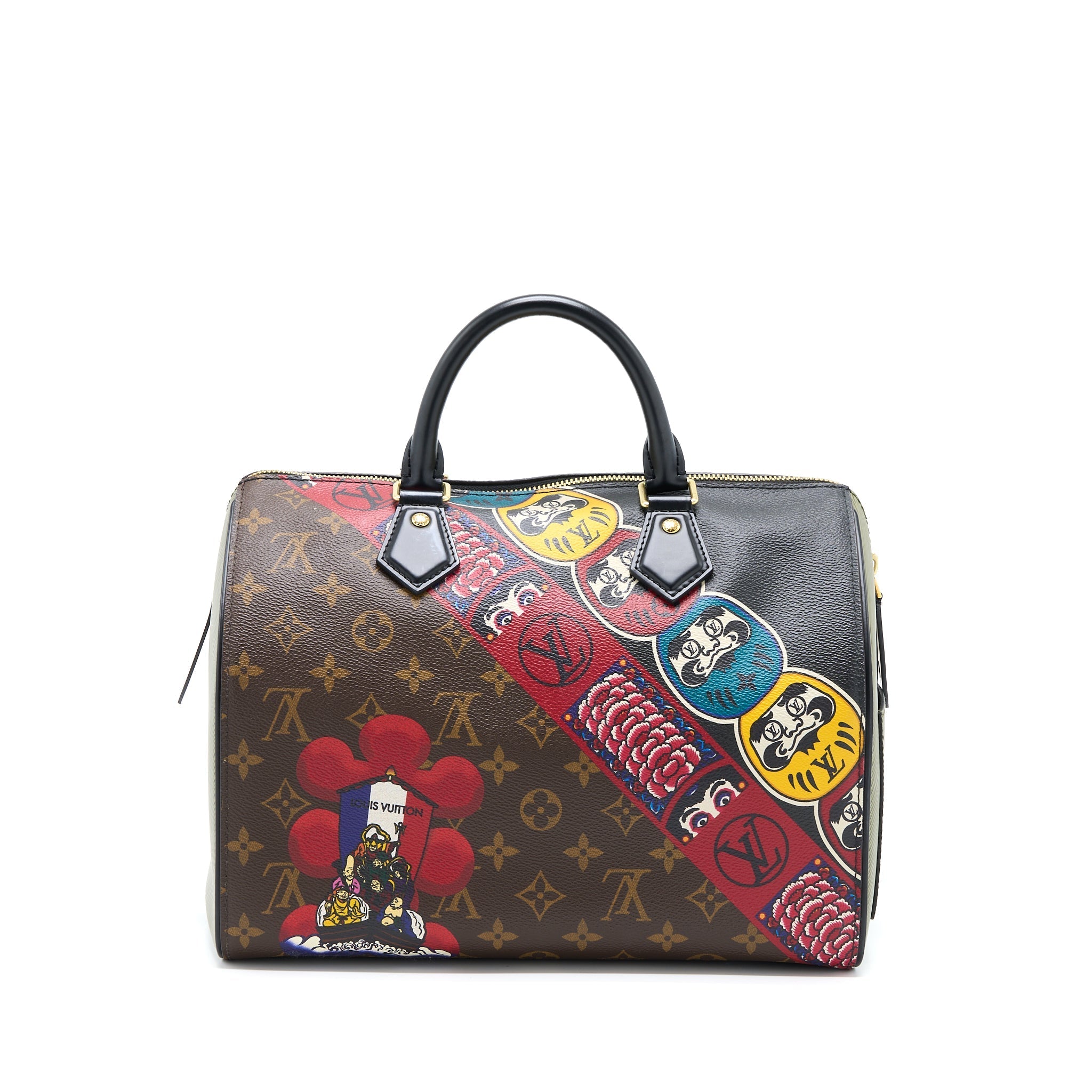 LOUIS VUITTON SPEEDY 30 KABUKI-THEMED CRUISE MONOGRAM CANVAS/EPI GHW