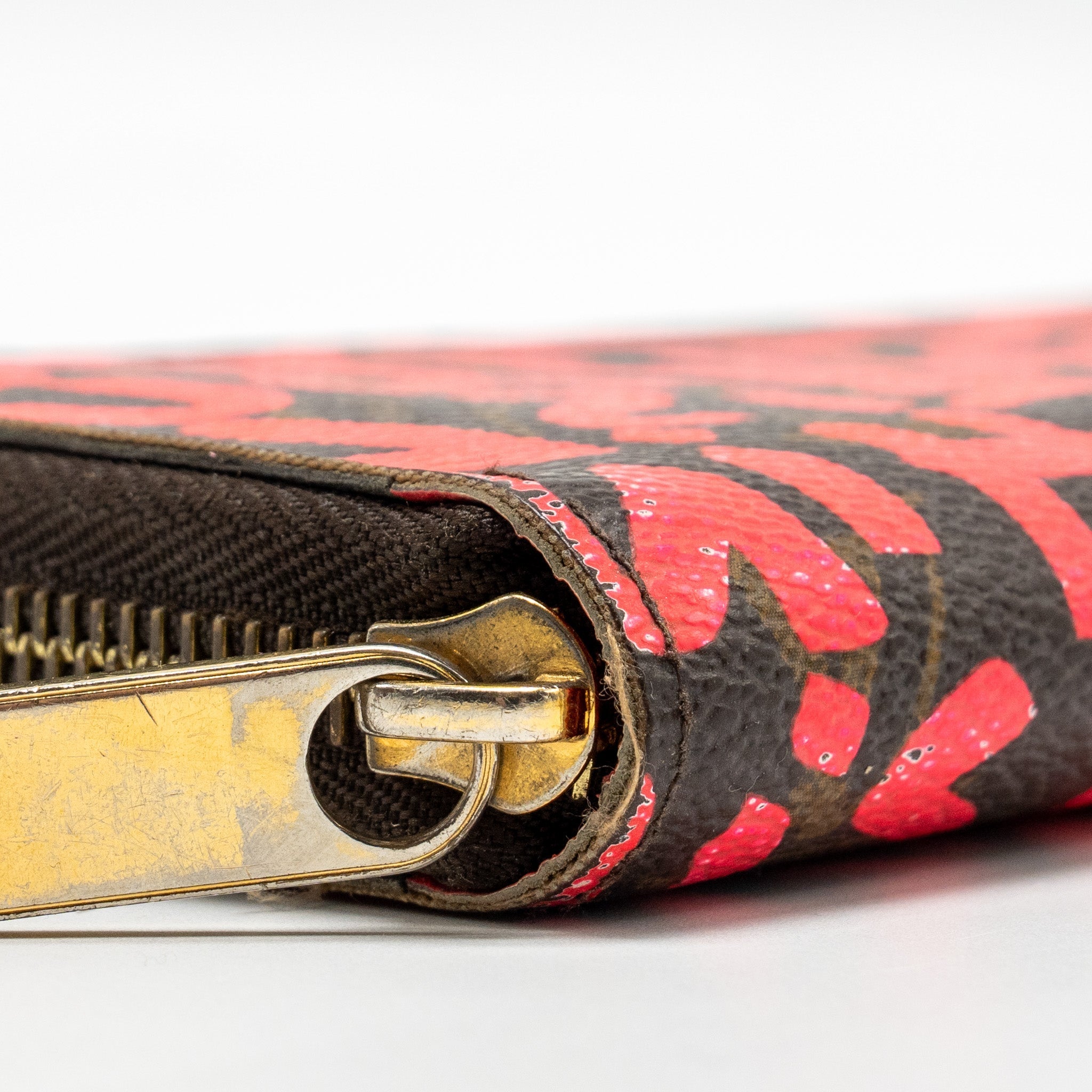LOUIS VUITTON NEVERFULL GM STEPHEN SPROUSE PINK MONOGRAM GRAFFITI COATED / ZIP WALLET GHW (SELL IN A SET)