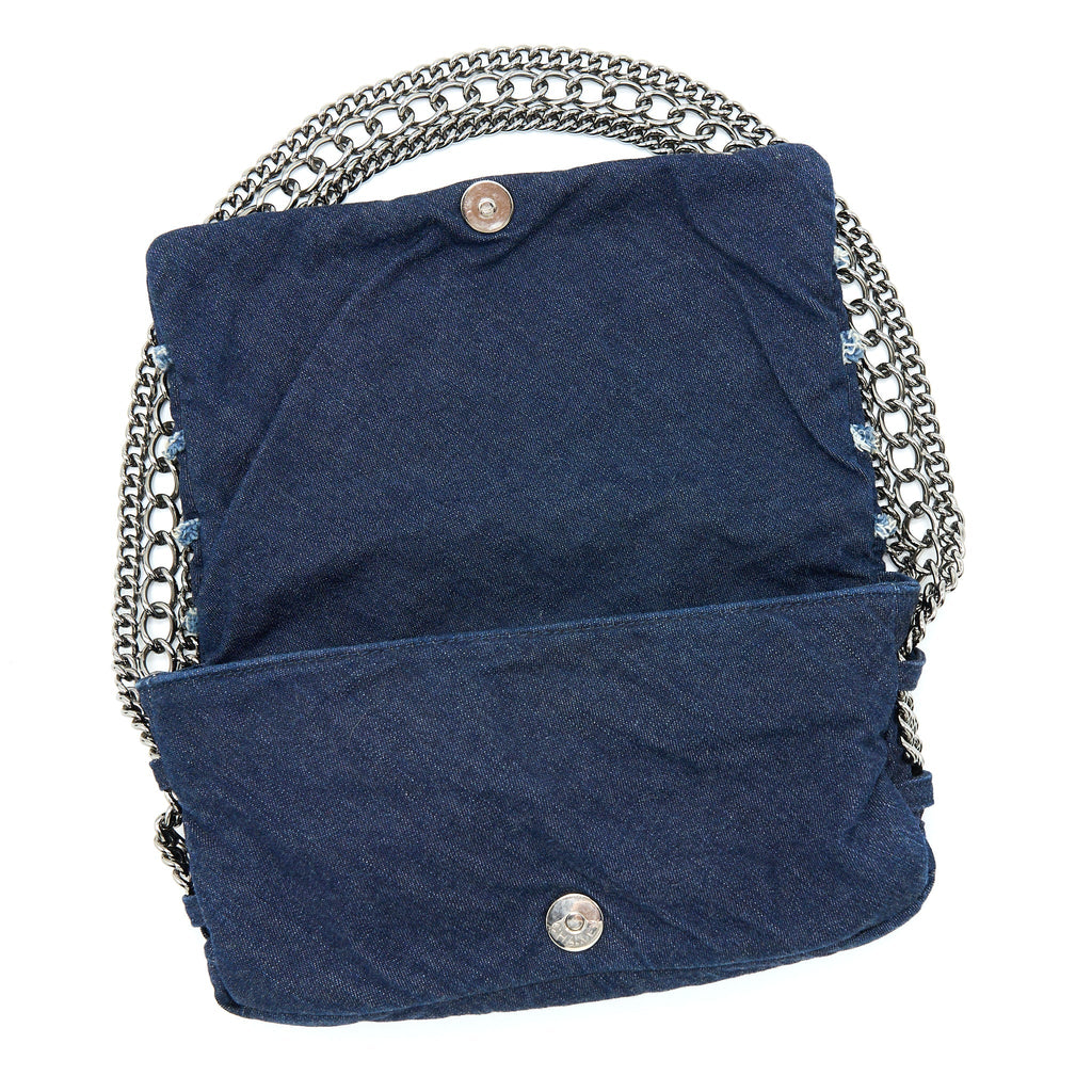 CHANEL SMALL DENIM SHOULDER BAG SHW