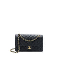 CHANEL MEDIUM CLASSIC DOUBLE FLAP BAG CAVIAR BLACK GHW
