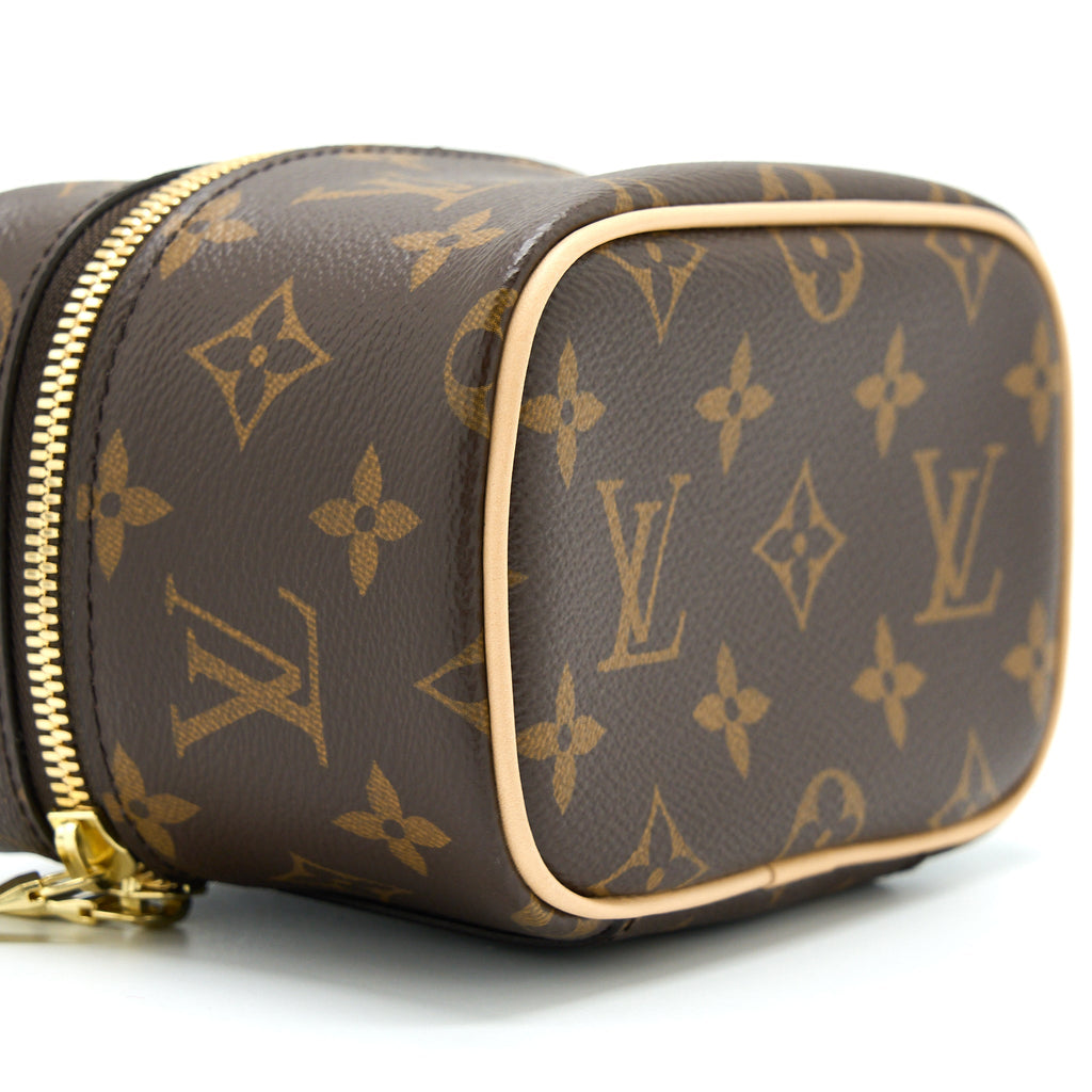 LOUIS VUITTON NICE NANO TOILETRY POUCH MONOGRAM CANVAS GHW