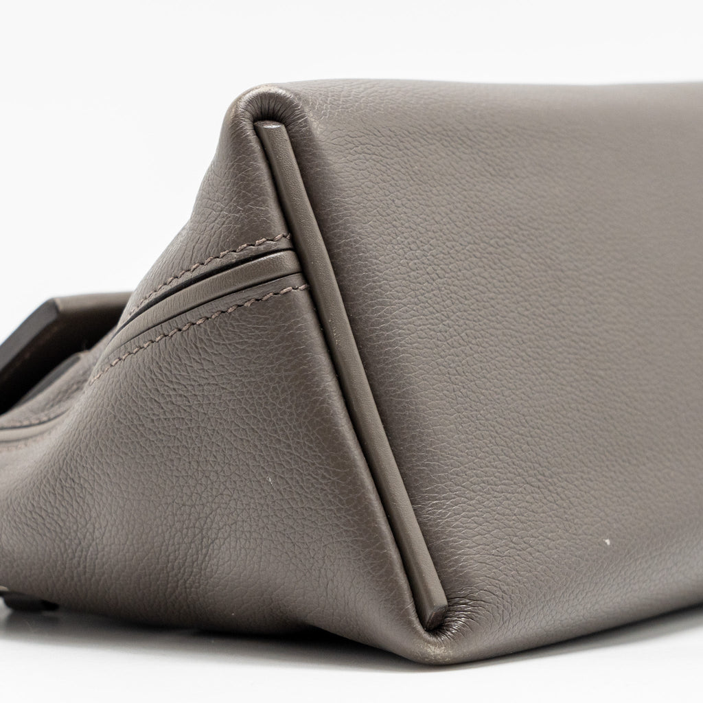 HERMES MINI 2424 24/24-21 BAG EVERCOLOR / SWIFT GRIS ETAIN SHW
