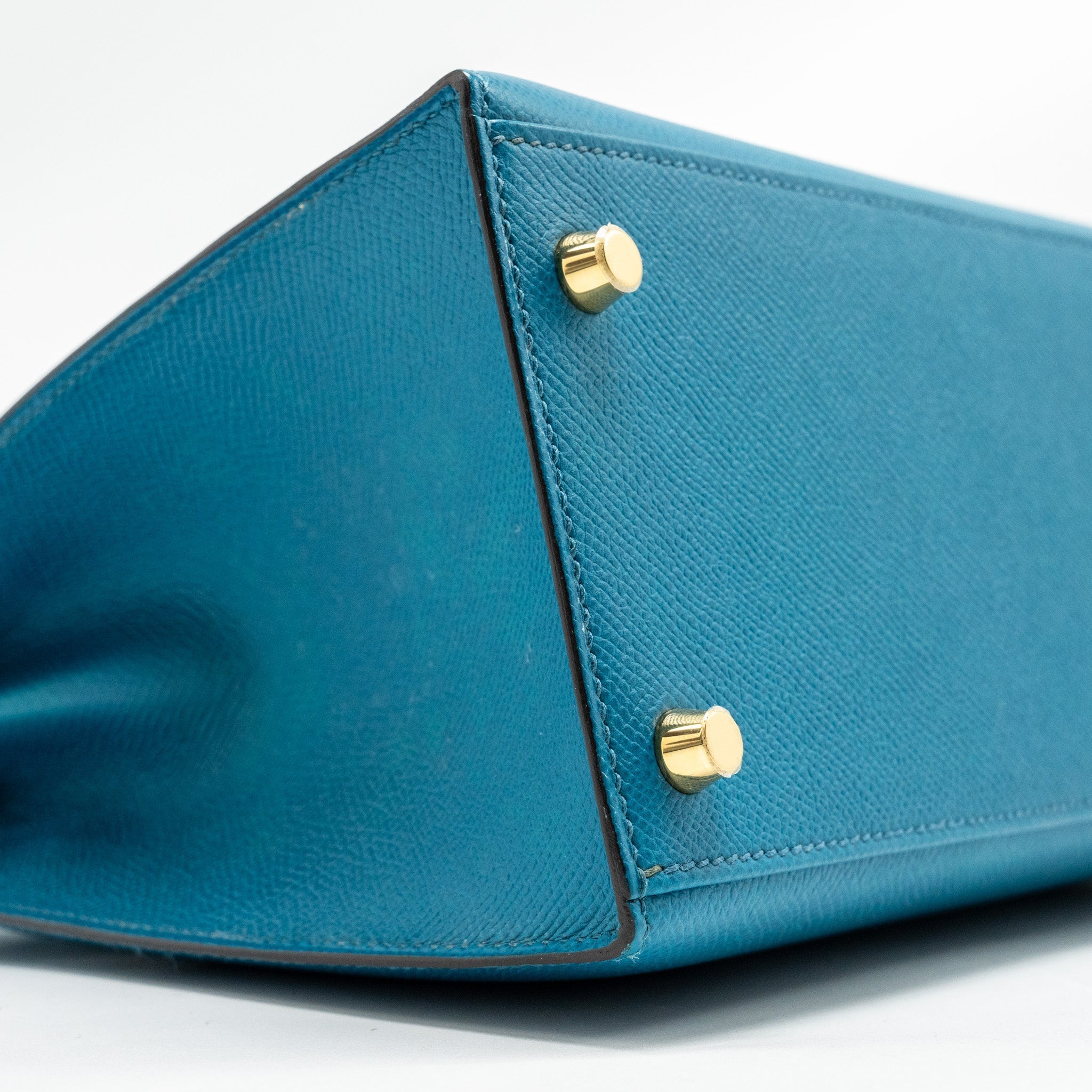 HERMES KELLY 28 EPSOM BLUE IZMIR GHW