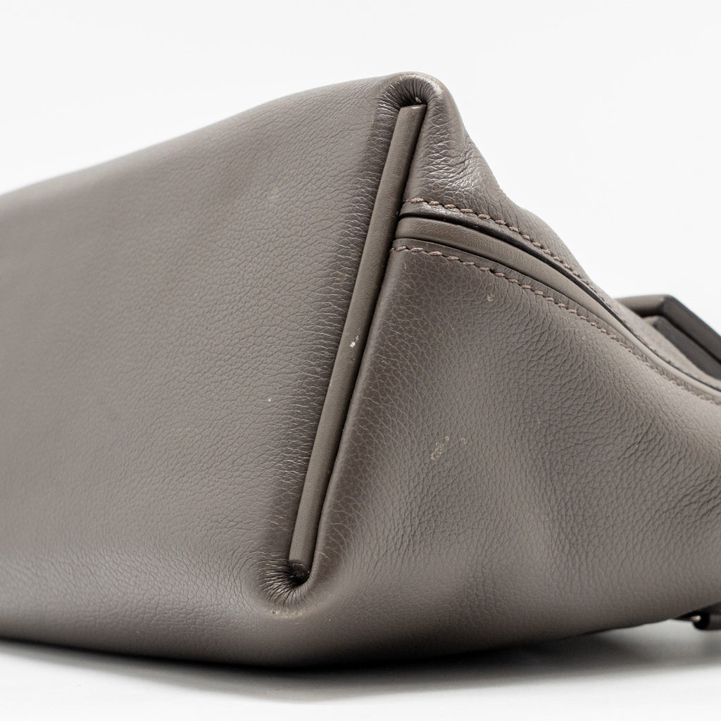 HERMES MINI 2424 24/24-21 BAG EVERCOLOR / SWIFT GRIS ETAIN SHW
