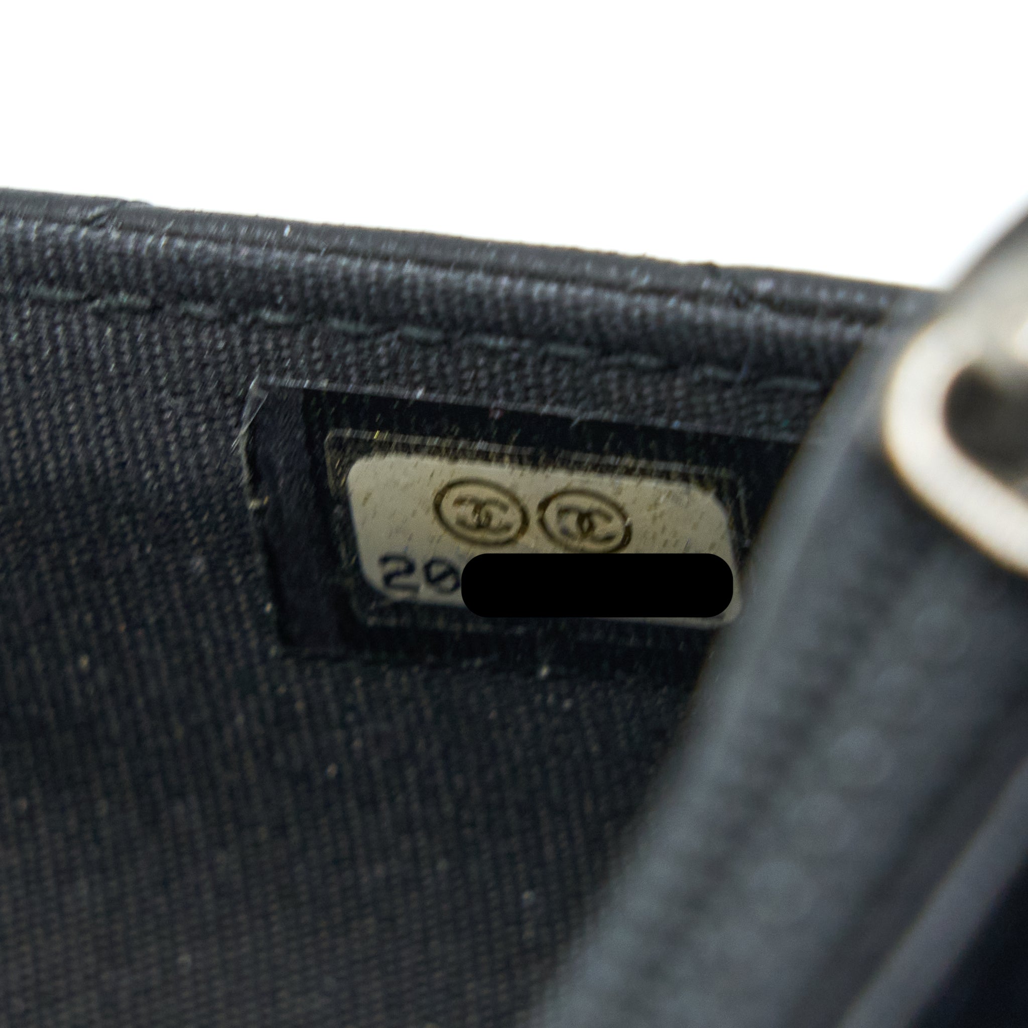 CHANEL BOY WALLET ON CHAIN LAMBSKIN BLACK SHW