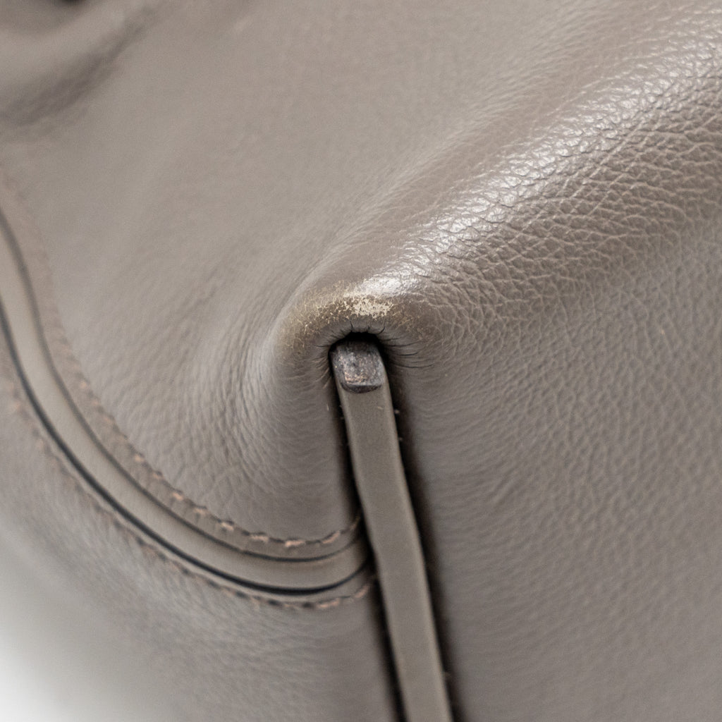 HERMES MINI 2424 24/24-21 BAG EVERCOLOR / SWIFT GRIS ETAIN SHW