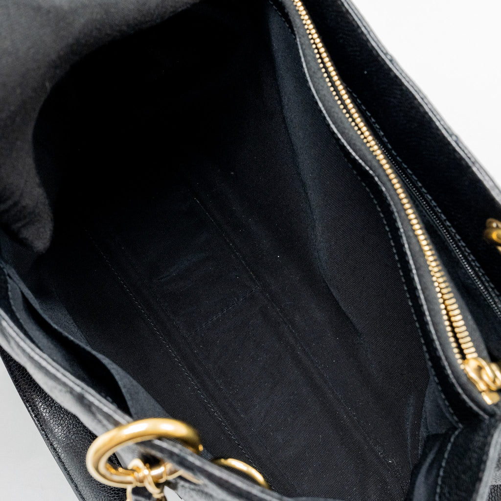 CHANEL GRAND SHOPPING TOTE CAVIAR BLACK GHW