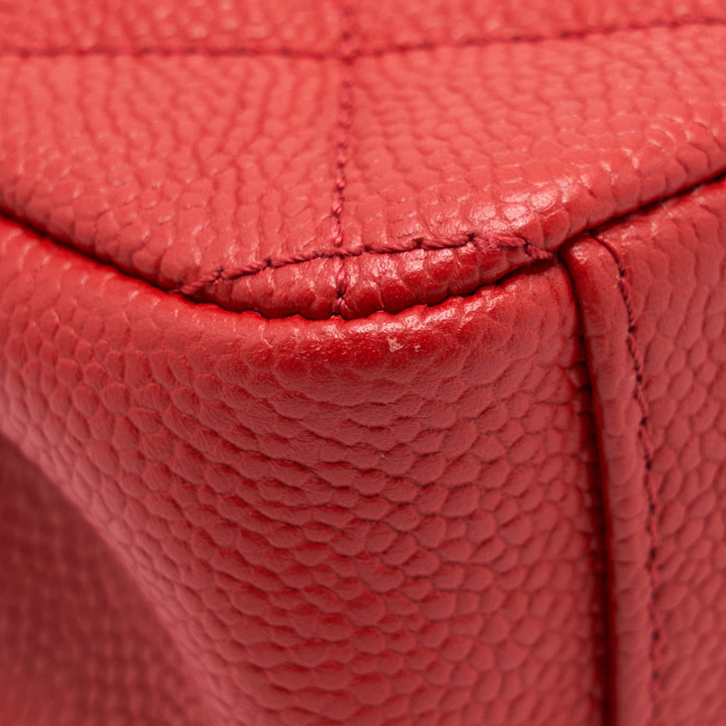 CHANEL FILIGREE FLAP BAG CAVIAR RED GHW
