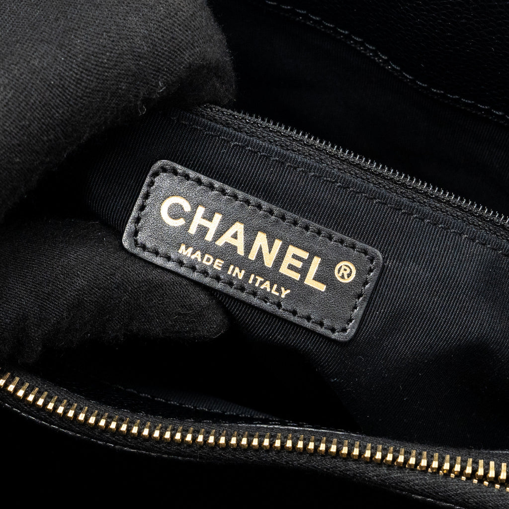CHANEL GRAND SHOPPING TOTE CAVIAR BLACK GHW