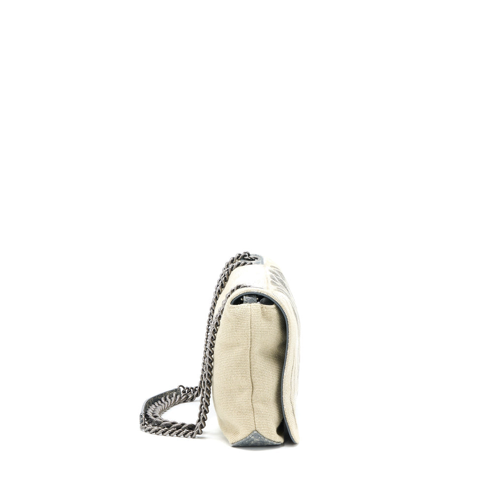 CHANEL GRAFFITI BAG FABRIC MULTICOLOUR RUTHENIUM SHW